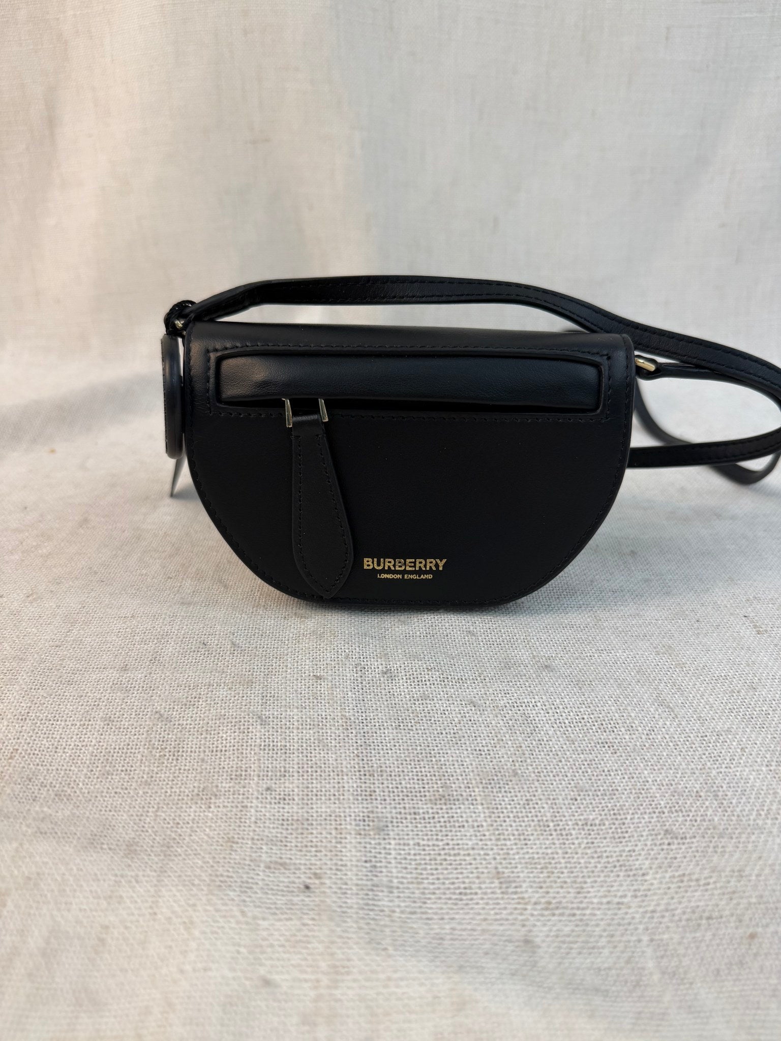 Burberry Black Leather Olympia Mini Bag