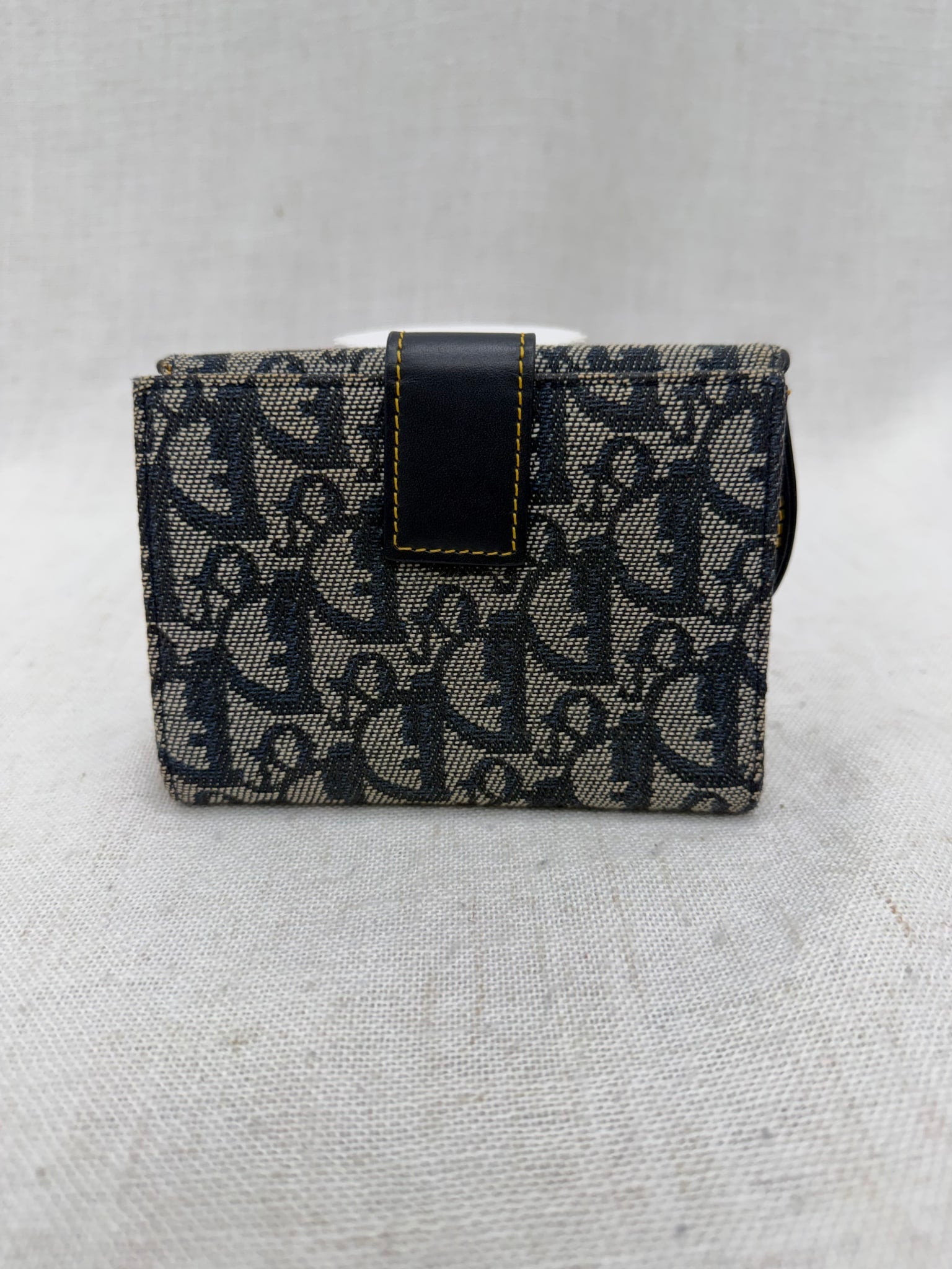 Christian Dior Blue Trotter Saddle Compact Wallet