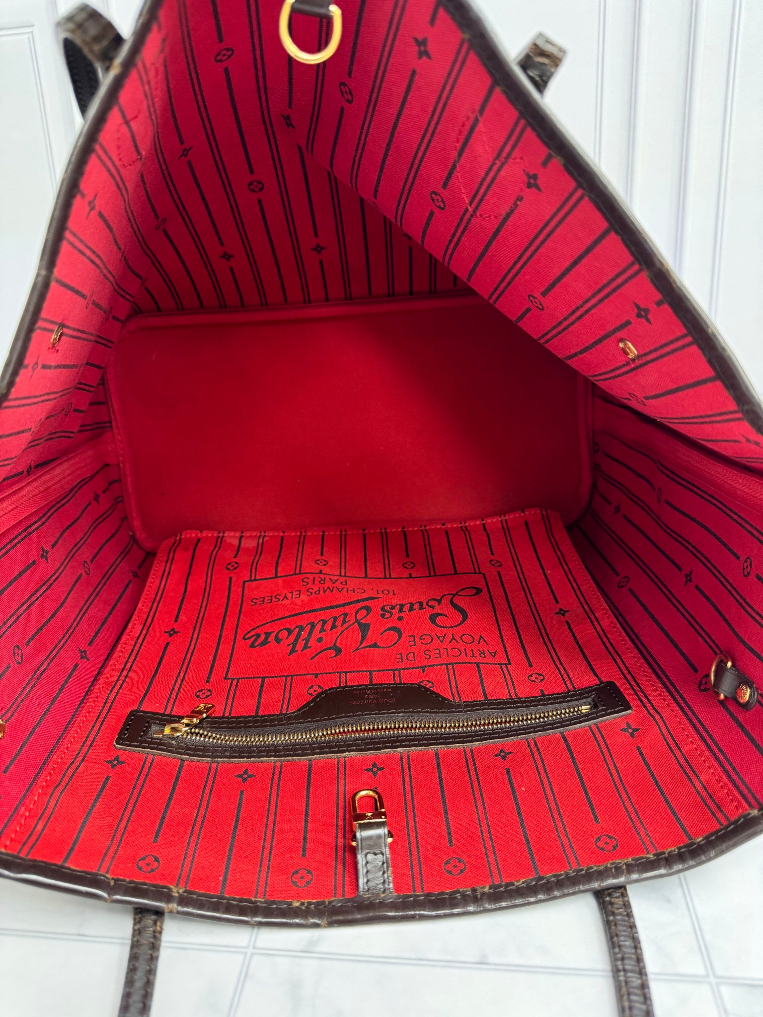 Louis Vuitton Damier Ebene Neverfull MM