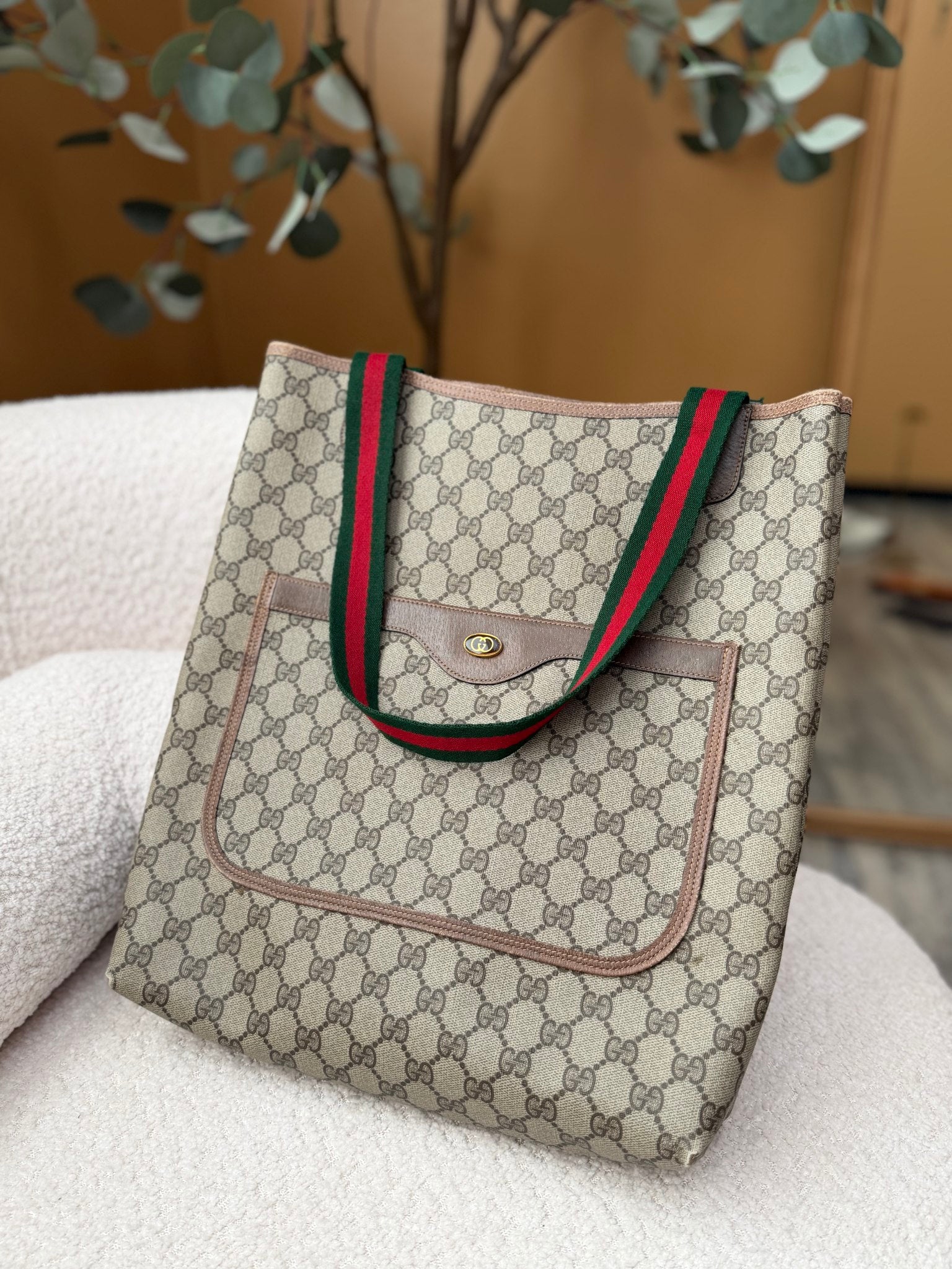 Gucci Supreme Canvas Sherryline Tote