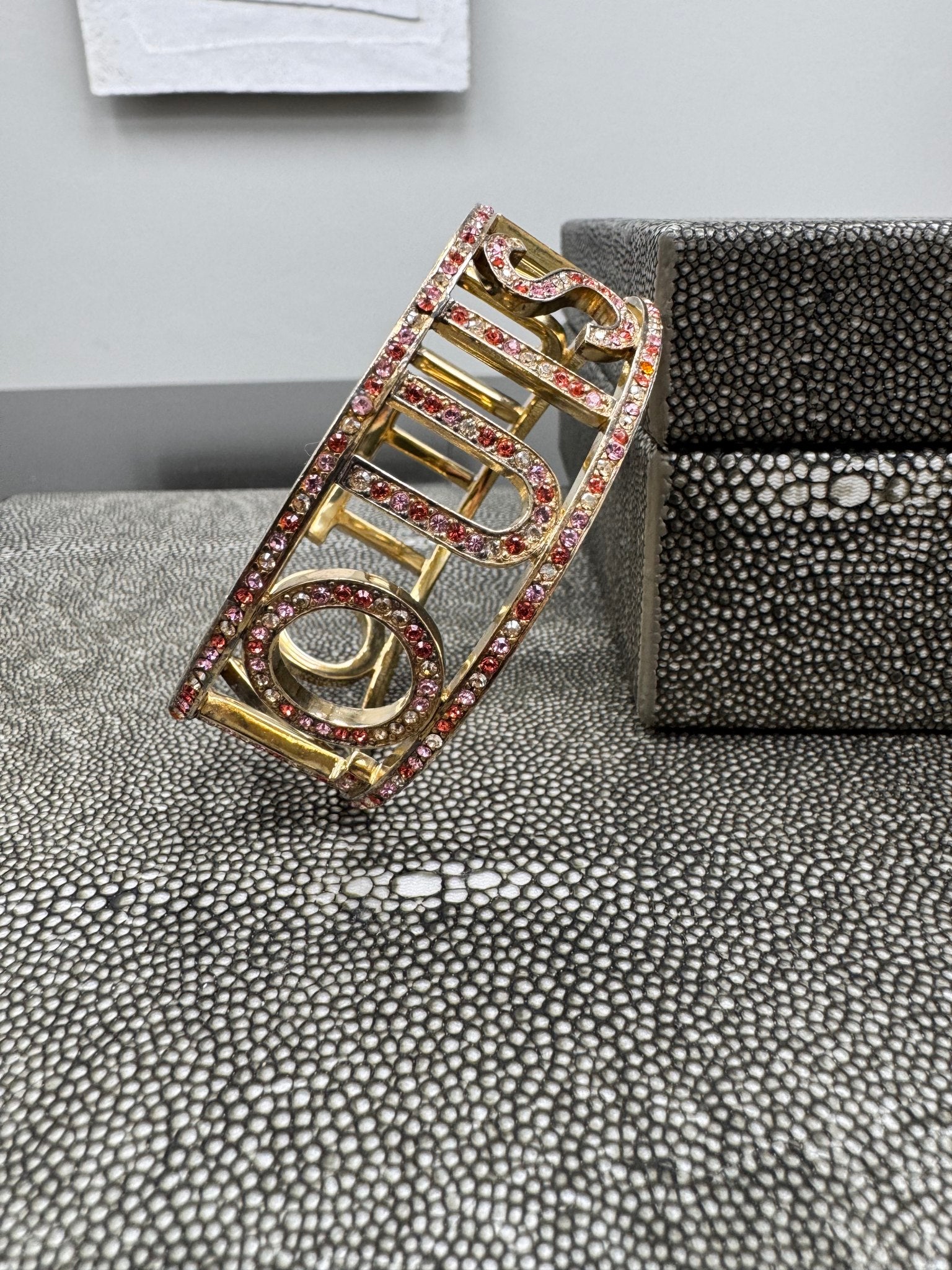 Louis Vuitton Gold And Multi Color Bangle