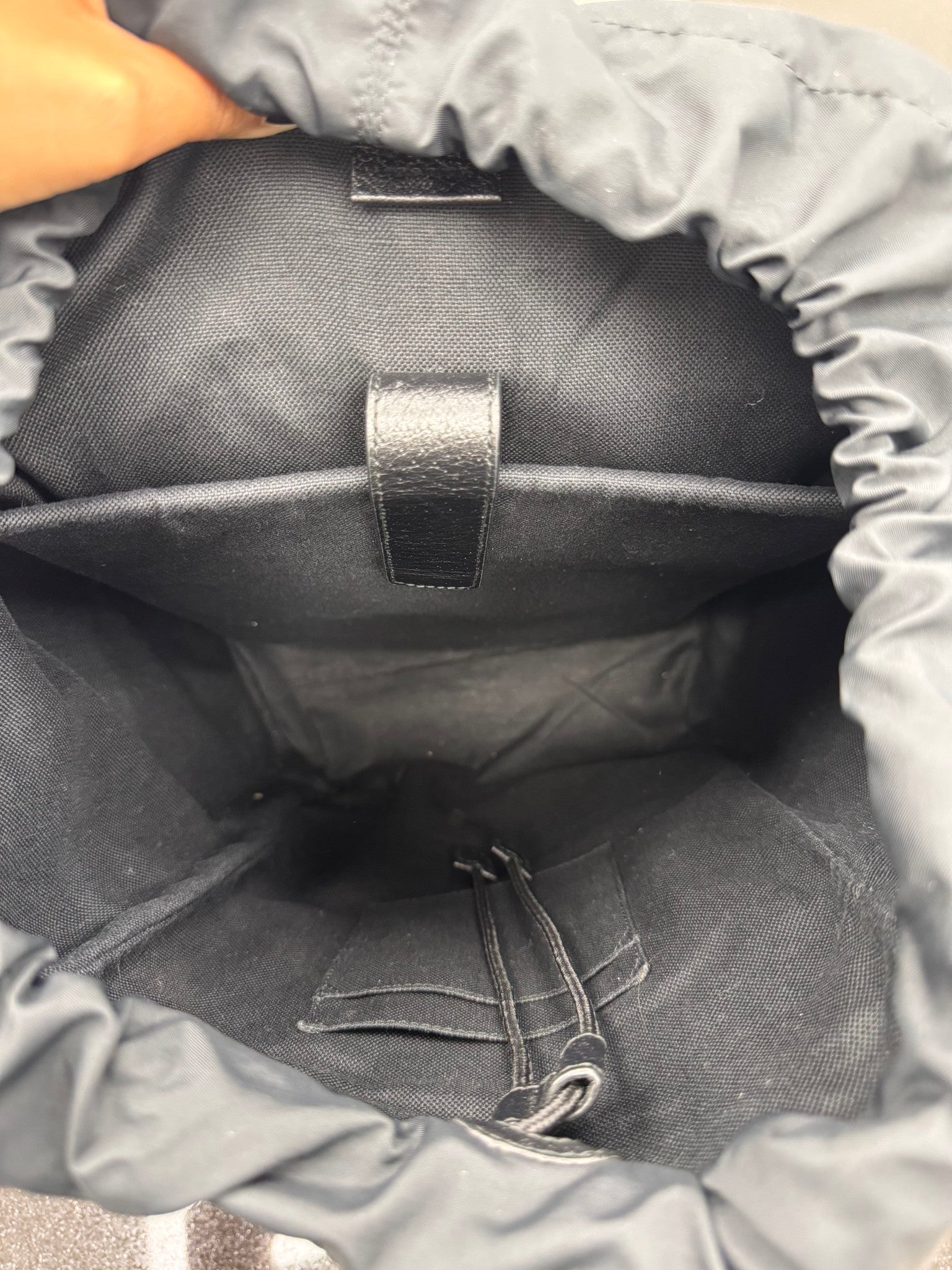 LIKE NEW - Gucci Black And Multicolor GG Coated Canvas Medium Psychedelic Backpack