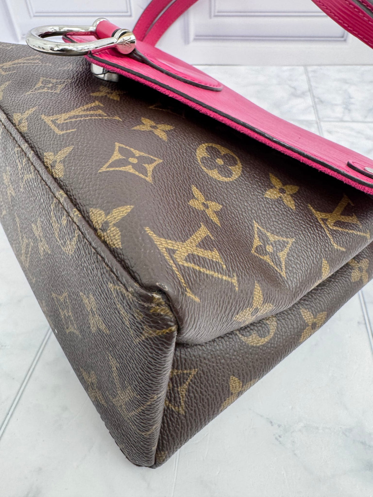 Louis Vuitton Monogram & Pink Epi Saint Michel Shoulder Bag