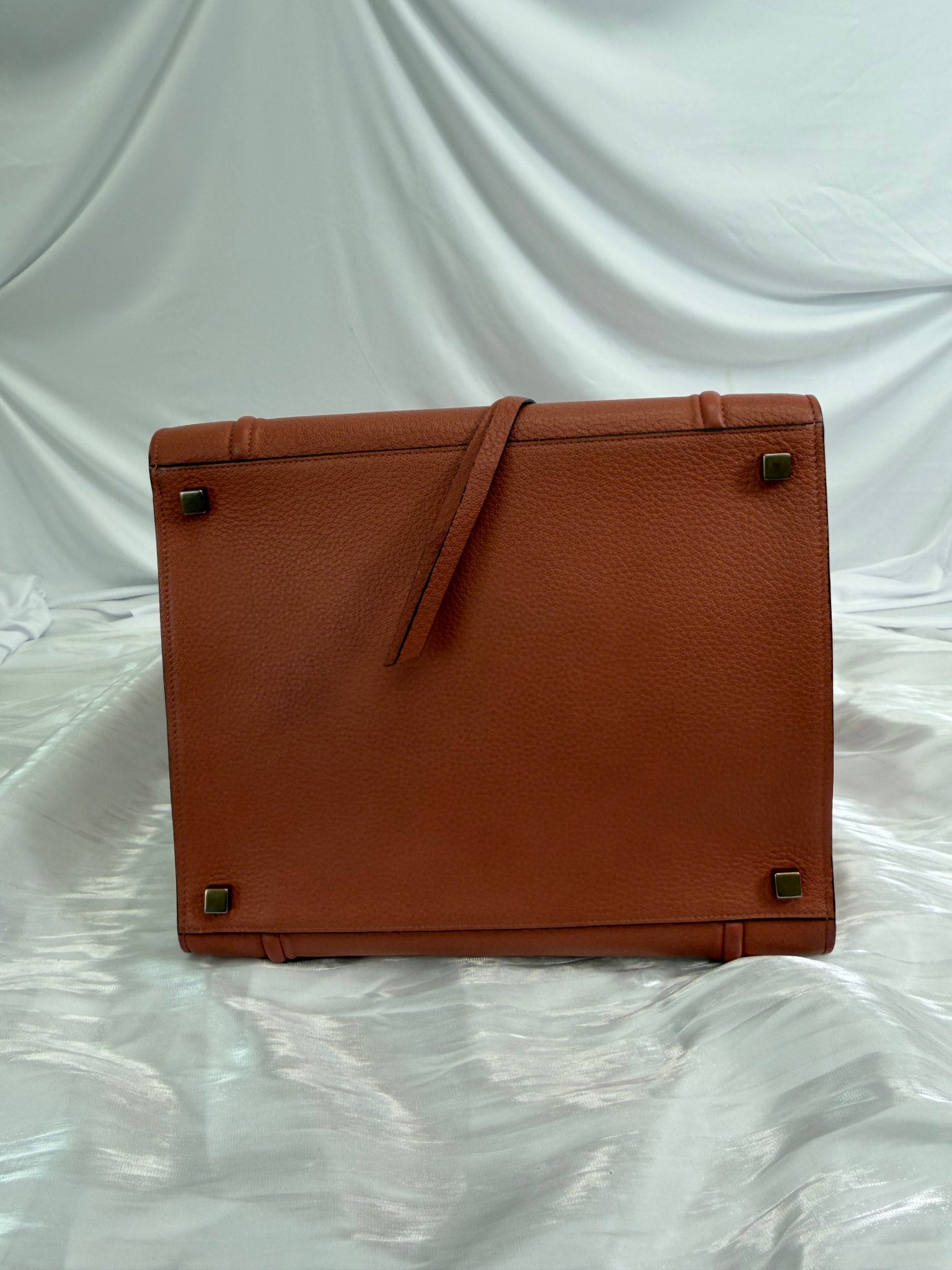 Celine Terracotta Pink Leather Medium Phantom Luggage Tote