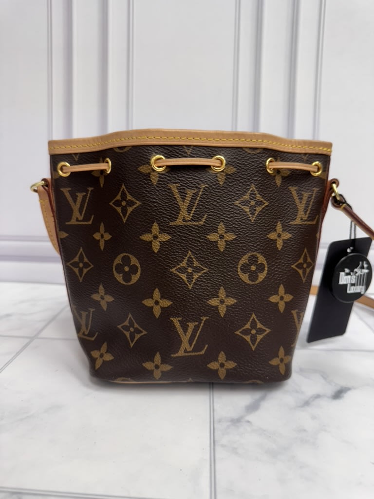 LIKE NEW - Louis Vuitton Monogram Nano Noe Bucket Crossbody Bag