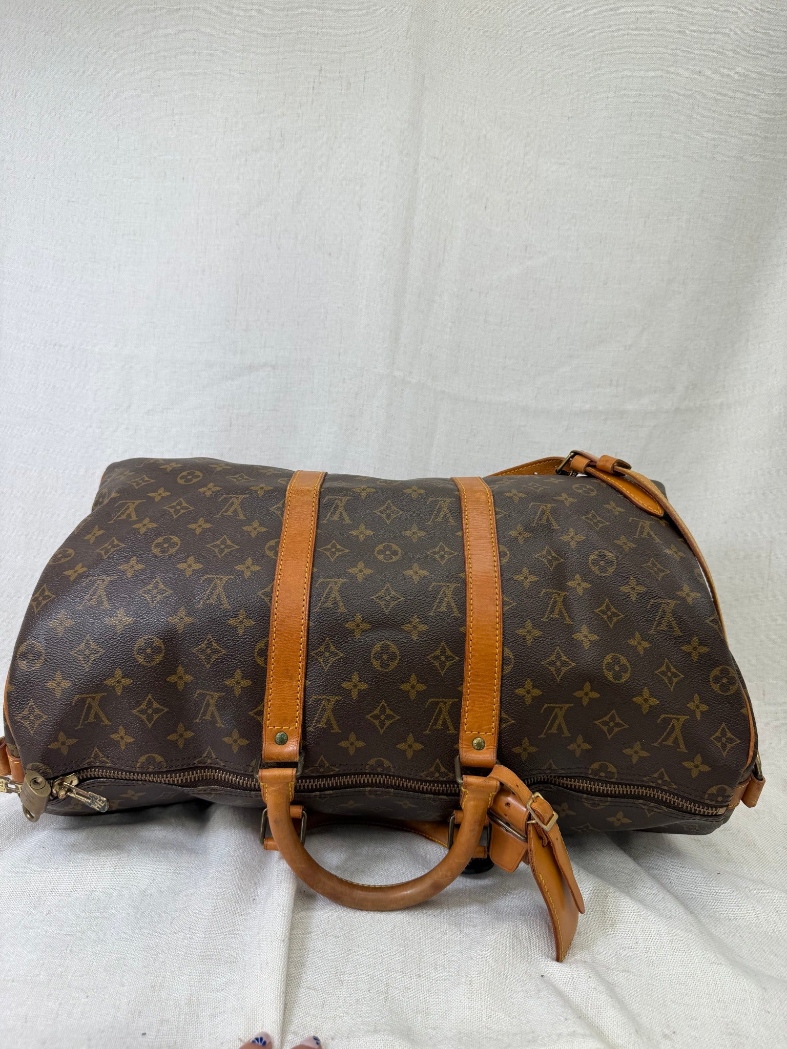 Louis Vuitton Monogram Keepaall 50 Duffle Bag