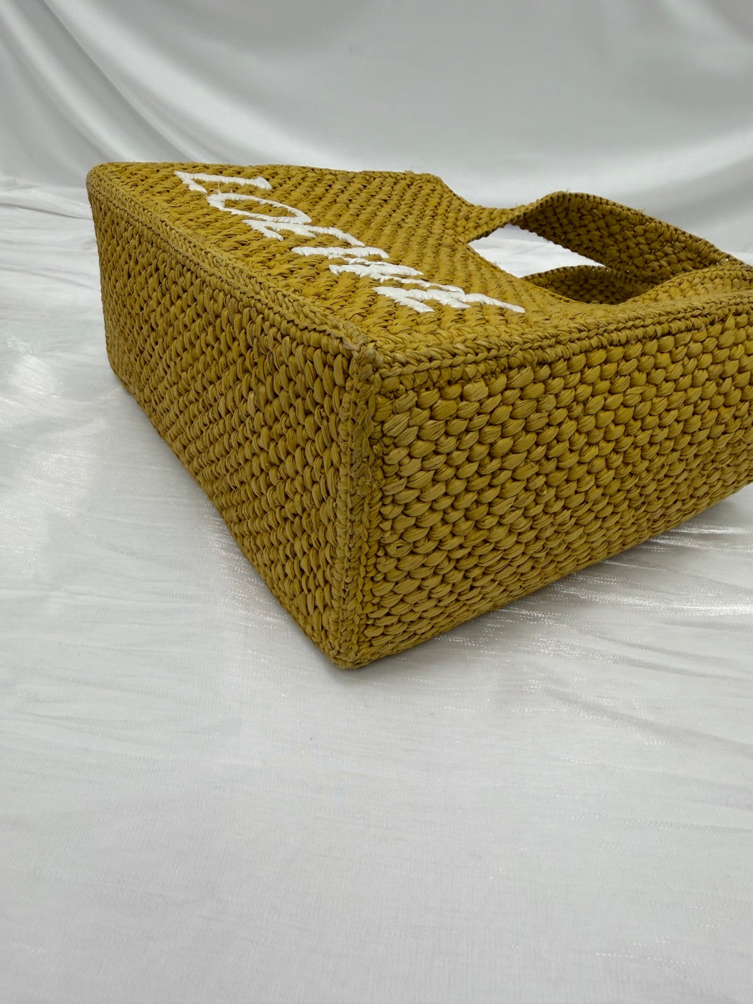 LIKE NEW- Loewe Yellow Raffia Tote