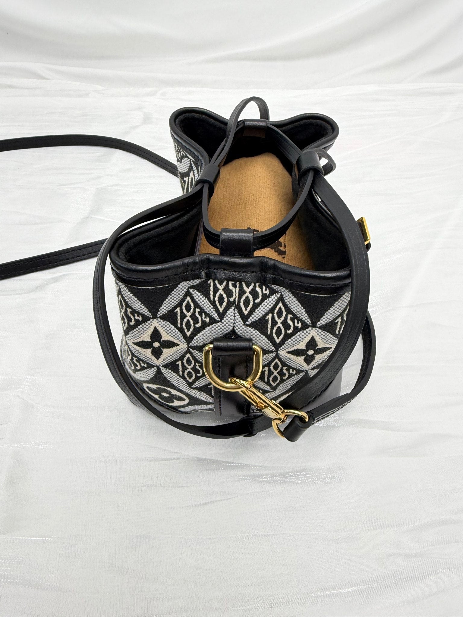 LIKE NEW- Louis Vuitton Black 1854 Jacquard Noe Crossbody