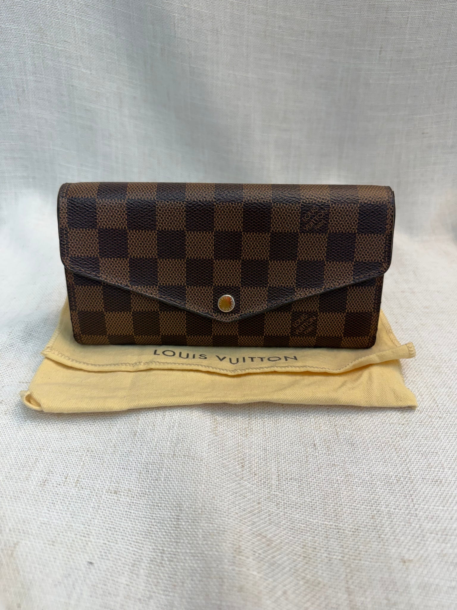 Louis Vuitton Damier Ebene Sarah Wallet