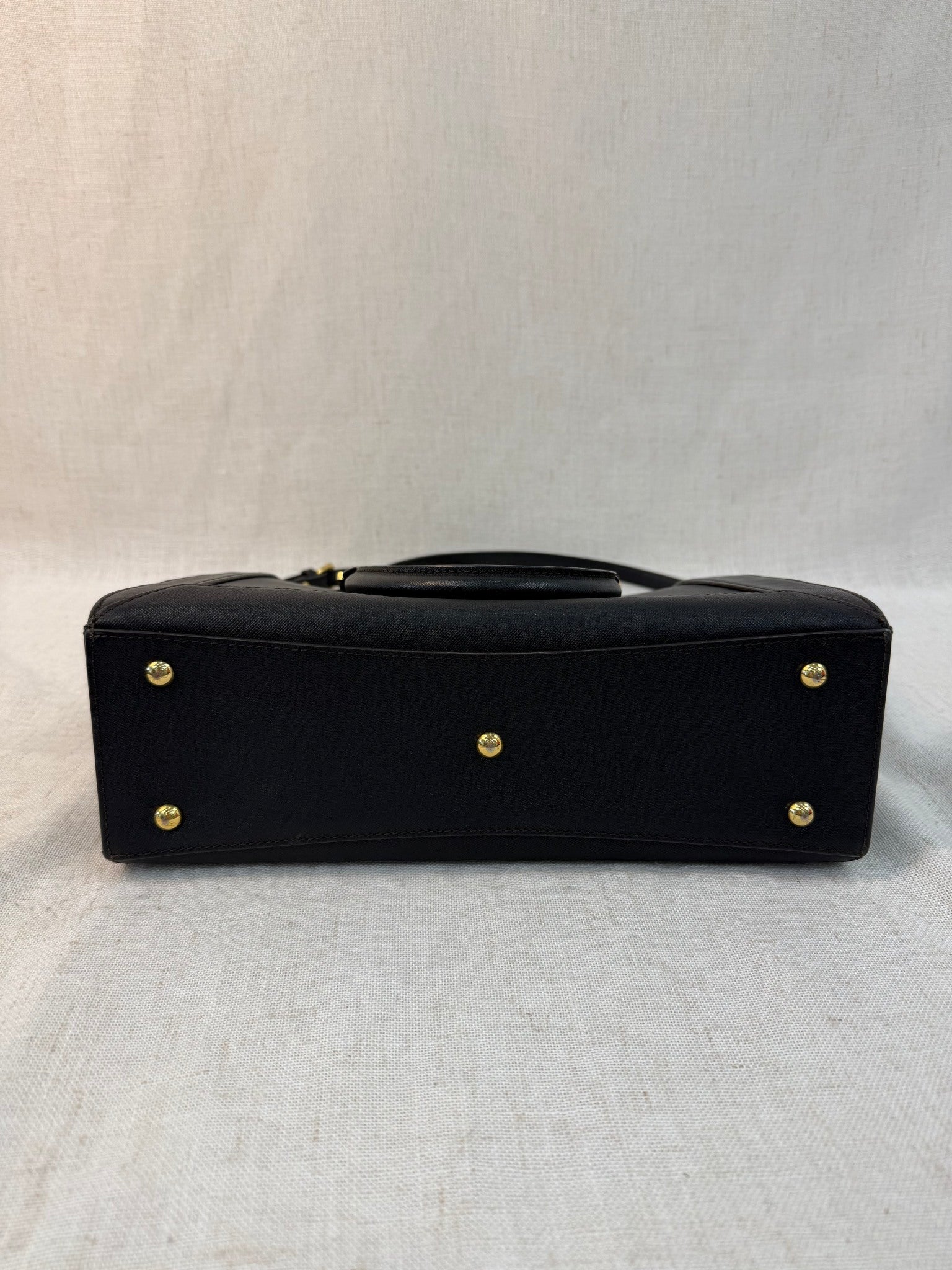 MCM Black Leather Nuovo Two Way Bag