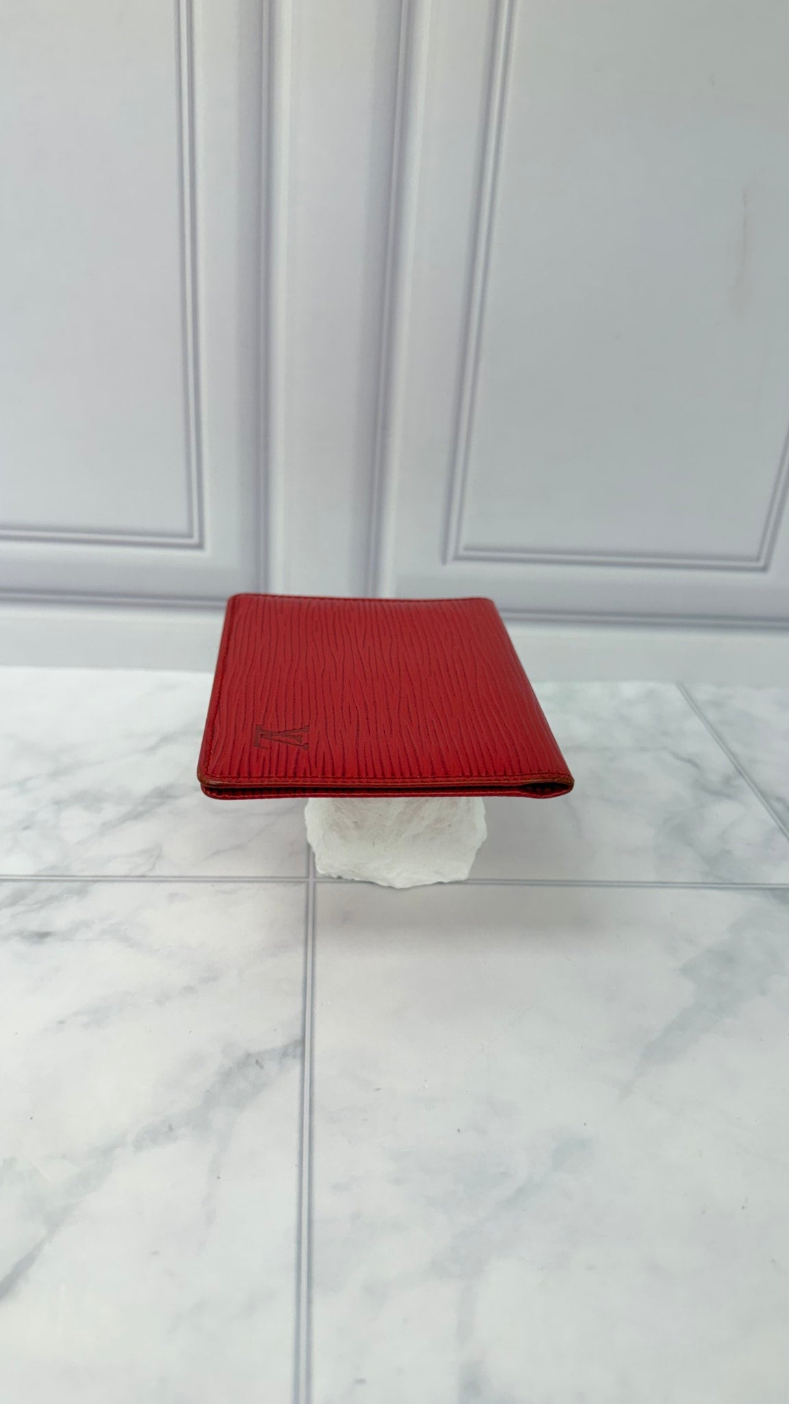 Louis Vuitton Red Epi Leather ID Card Case