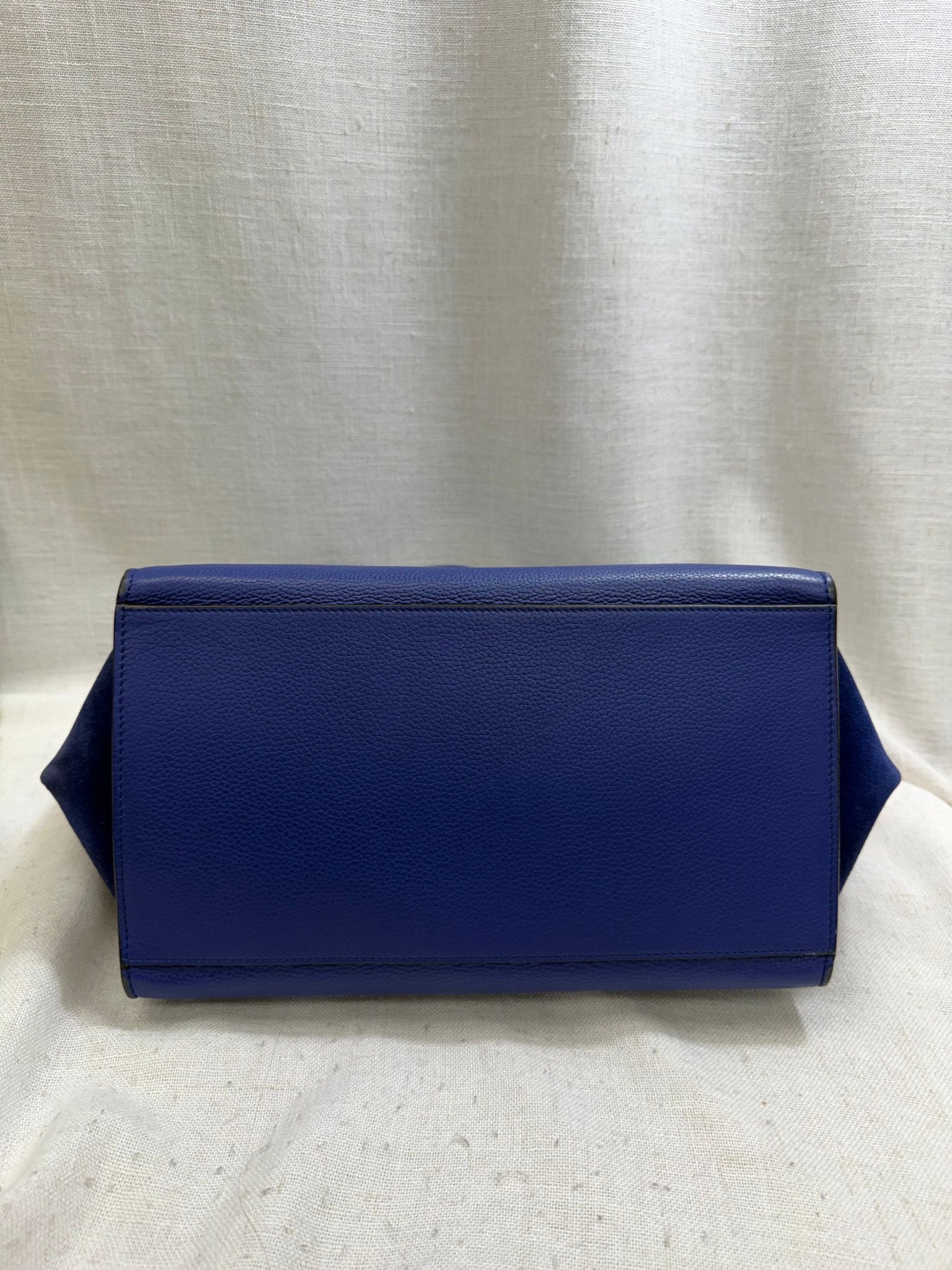 Celine Blue Leather Trapeze Bag