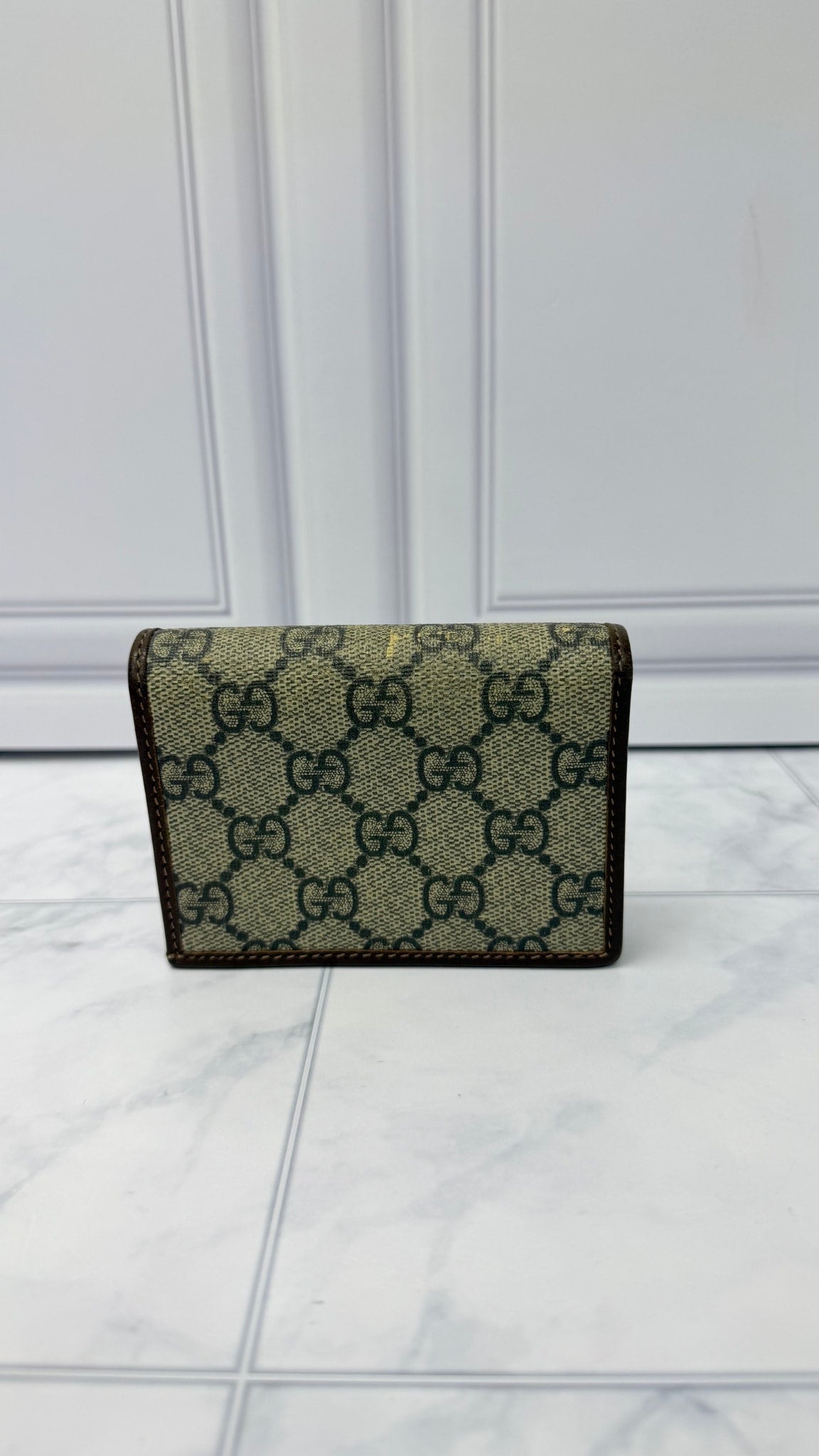 Gucci GG Supreme Horsebit Compact Wallet