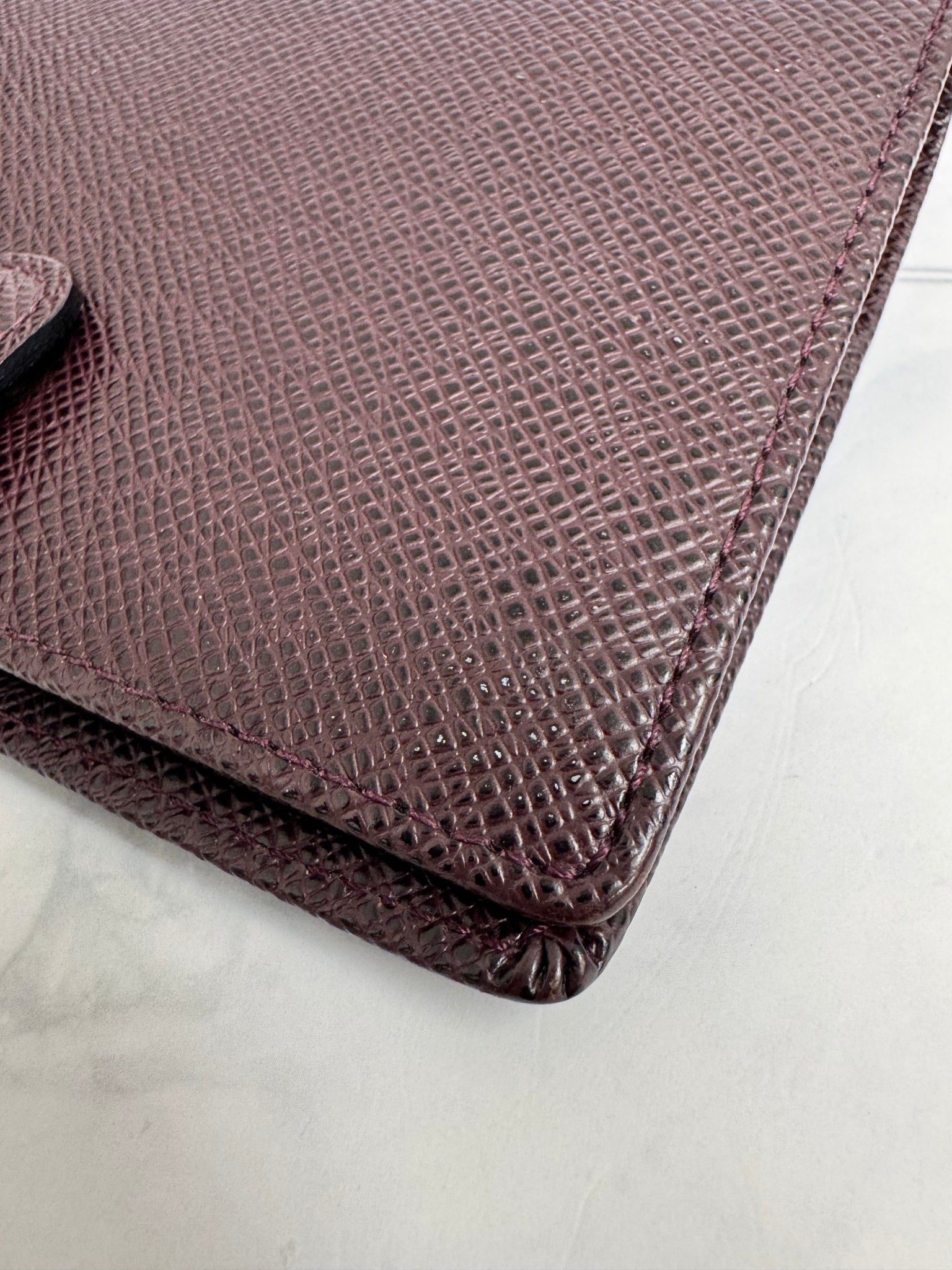 Louis Vuitton Burgundy Taiga Leather Agenda PM