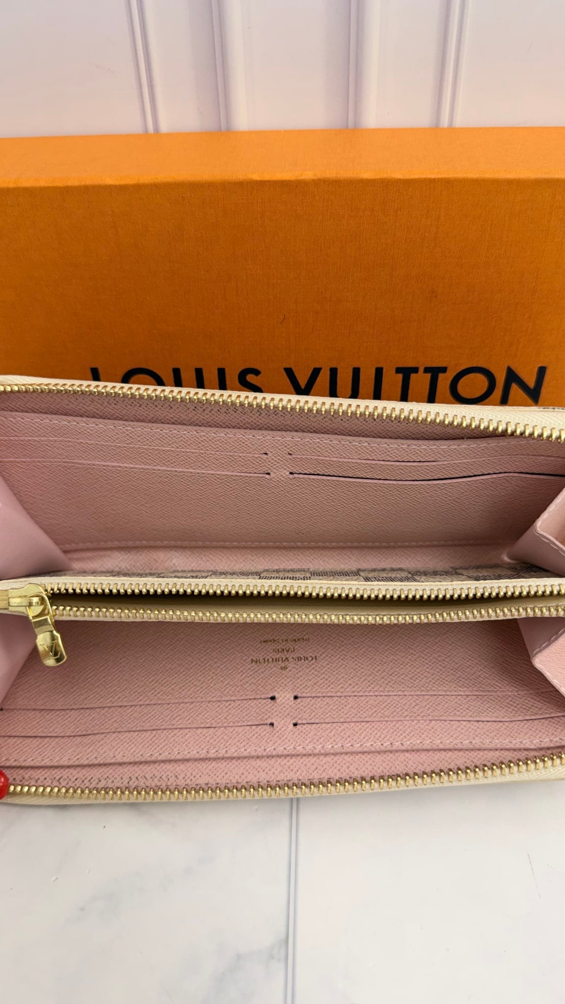 Louis Vuitton Damier Azur Zippy Long Wallet