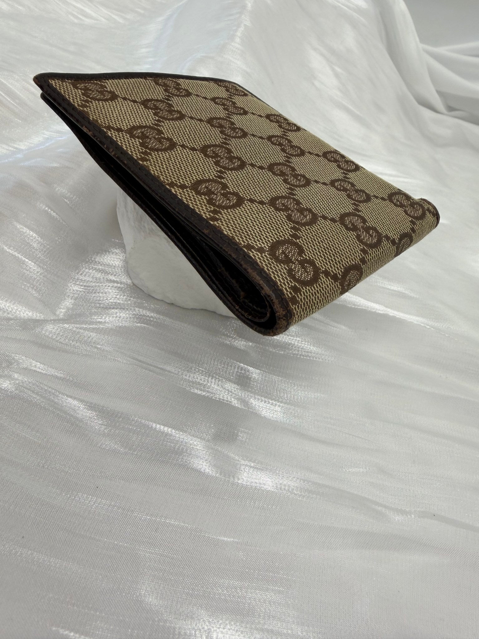 Gucci Brown GG Canvas & Leather Bifold