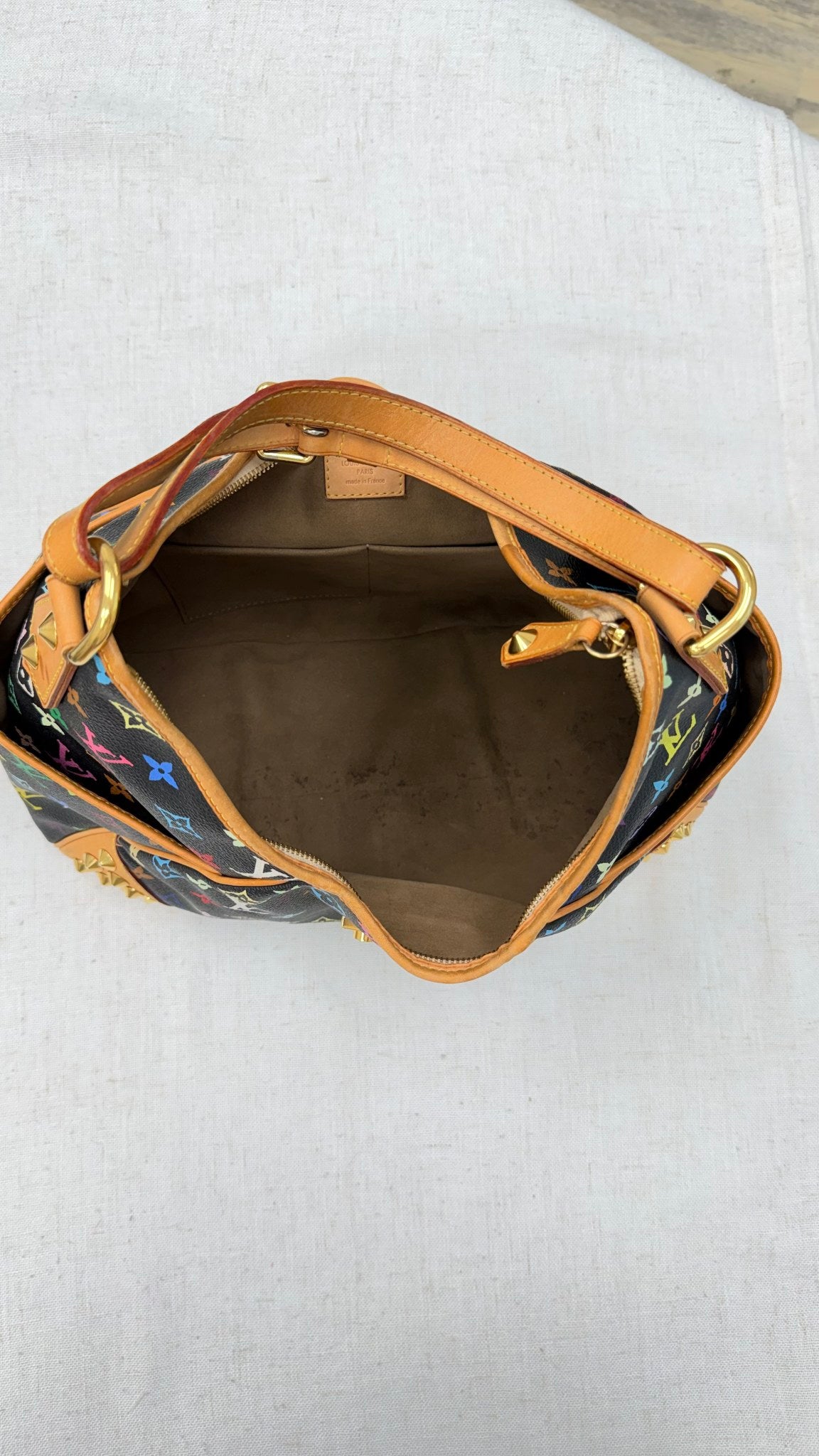 Louis Vuitton Black Monogram Multicolor Chrissie Shoulder Bag
