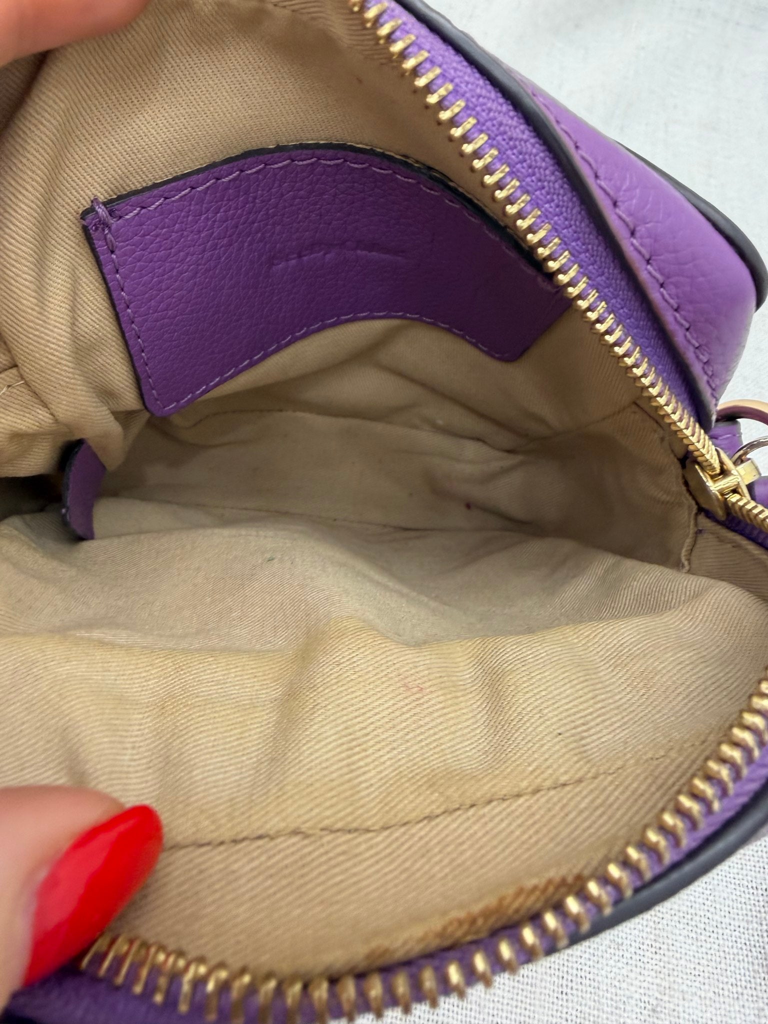 See by Chloe Purple Suede & Leather Joan Mini Camera Bag