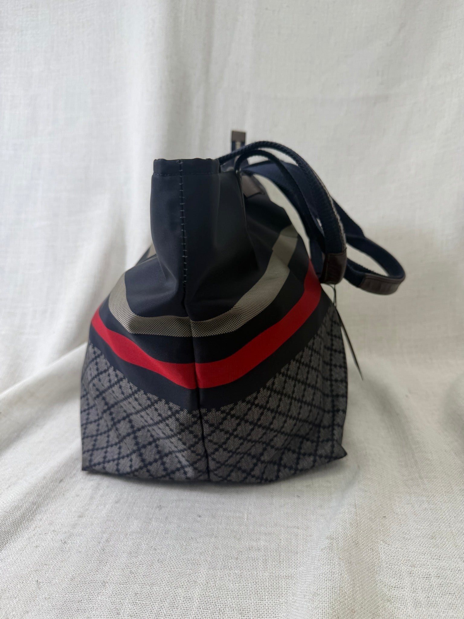 Gucci Navy Nylon Tote Bag