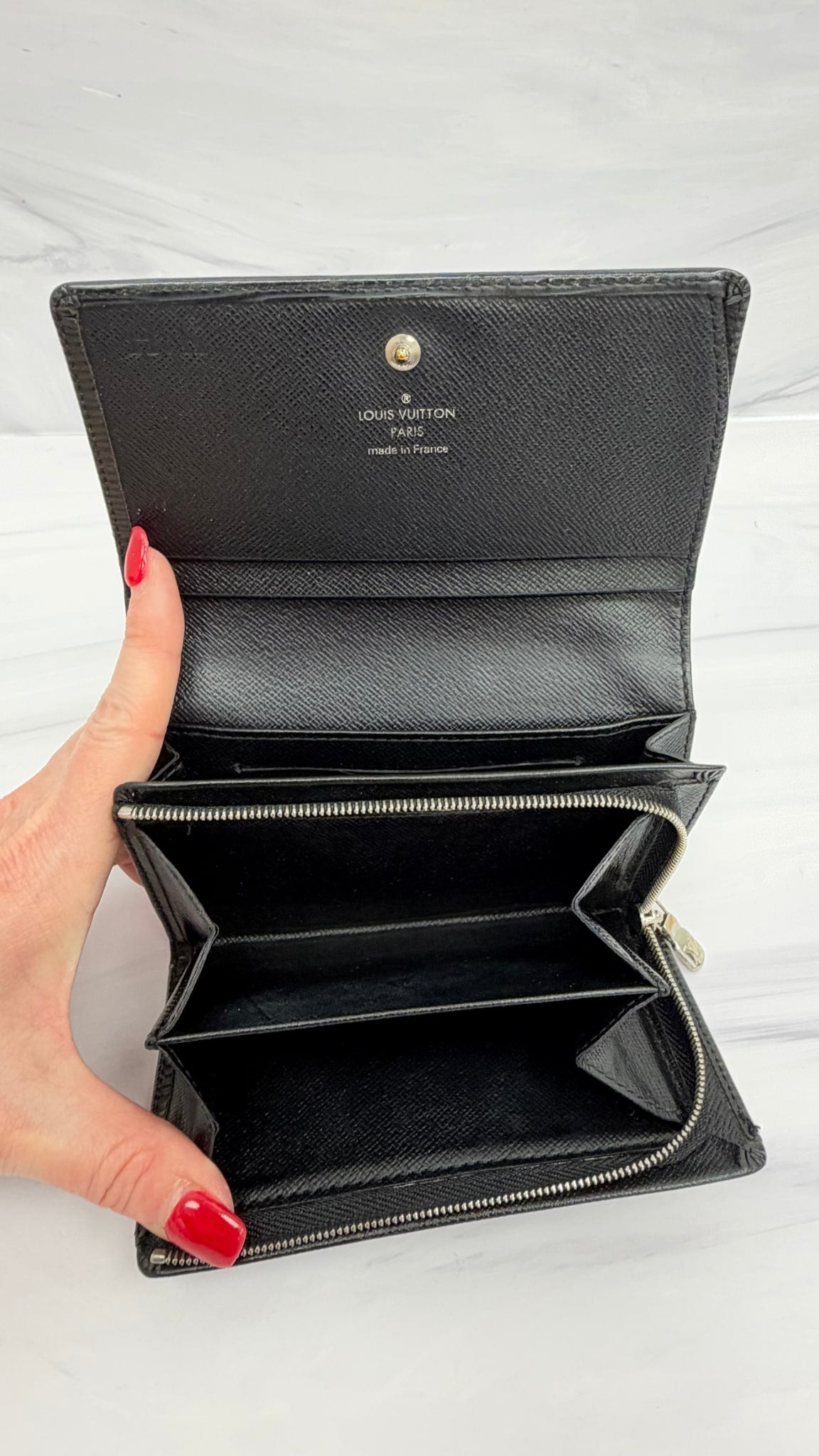 Louis Vuitton Black Epi Leather Wallet