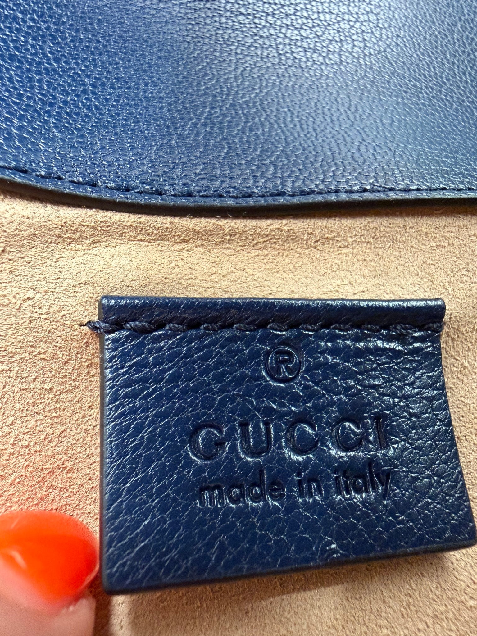 Gucci Red, White Blue Goatskin Limited Edition Small Dionysus Chain Bag