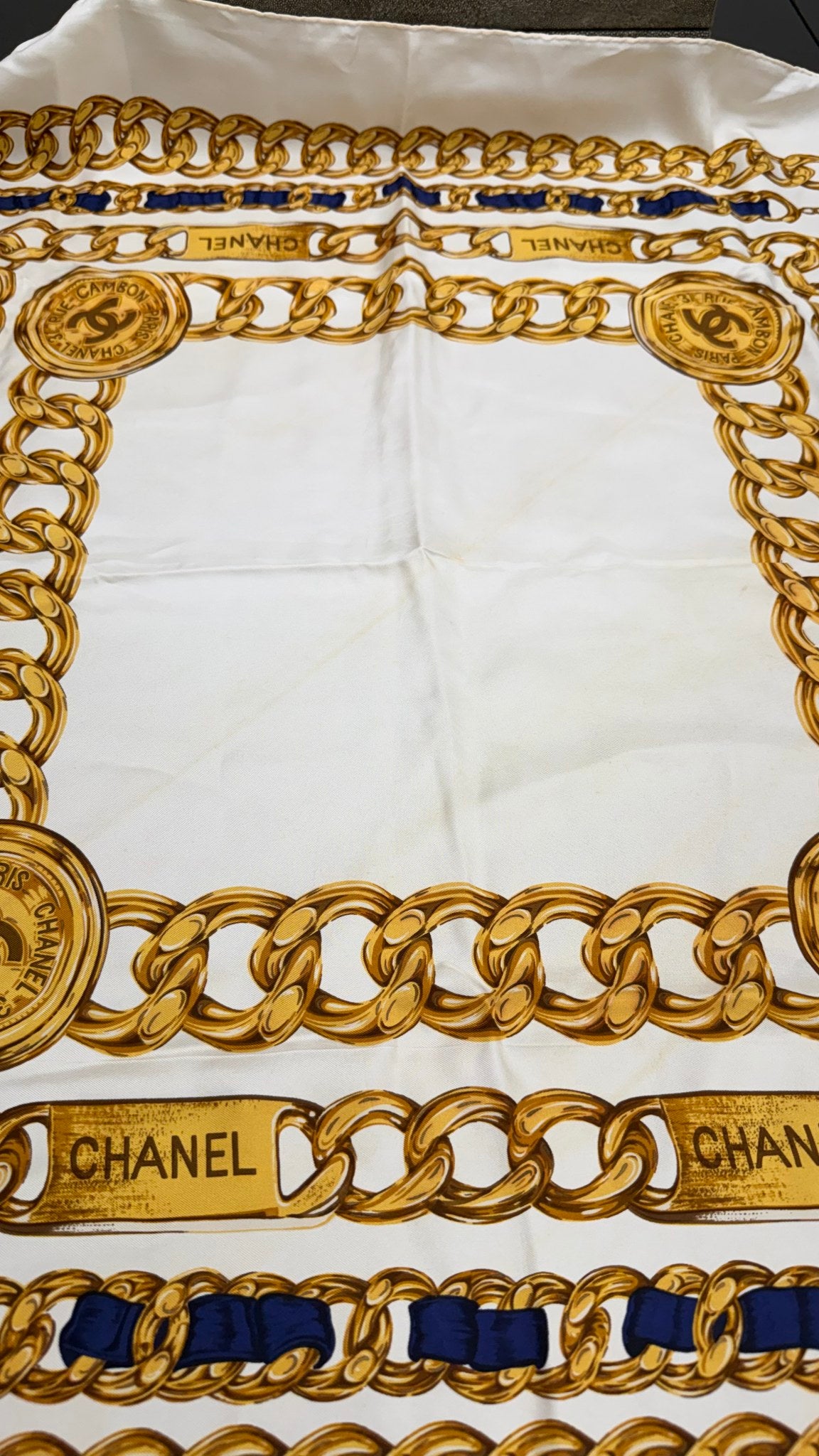 Chanel Multicolor Silk Scarf