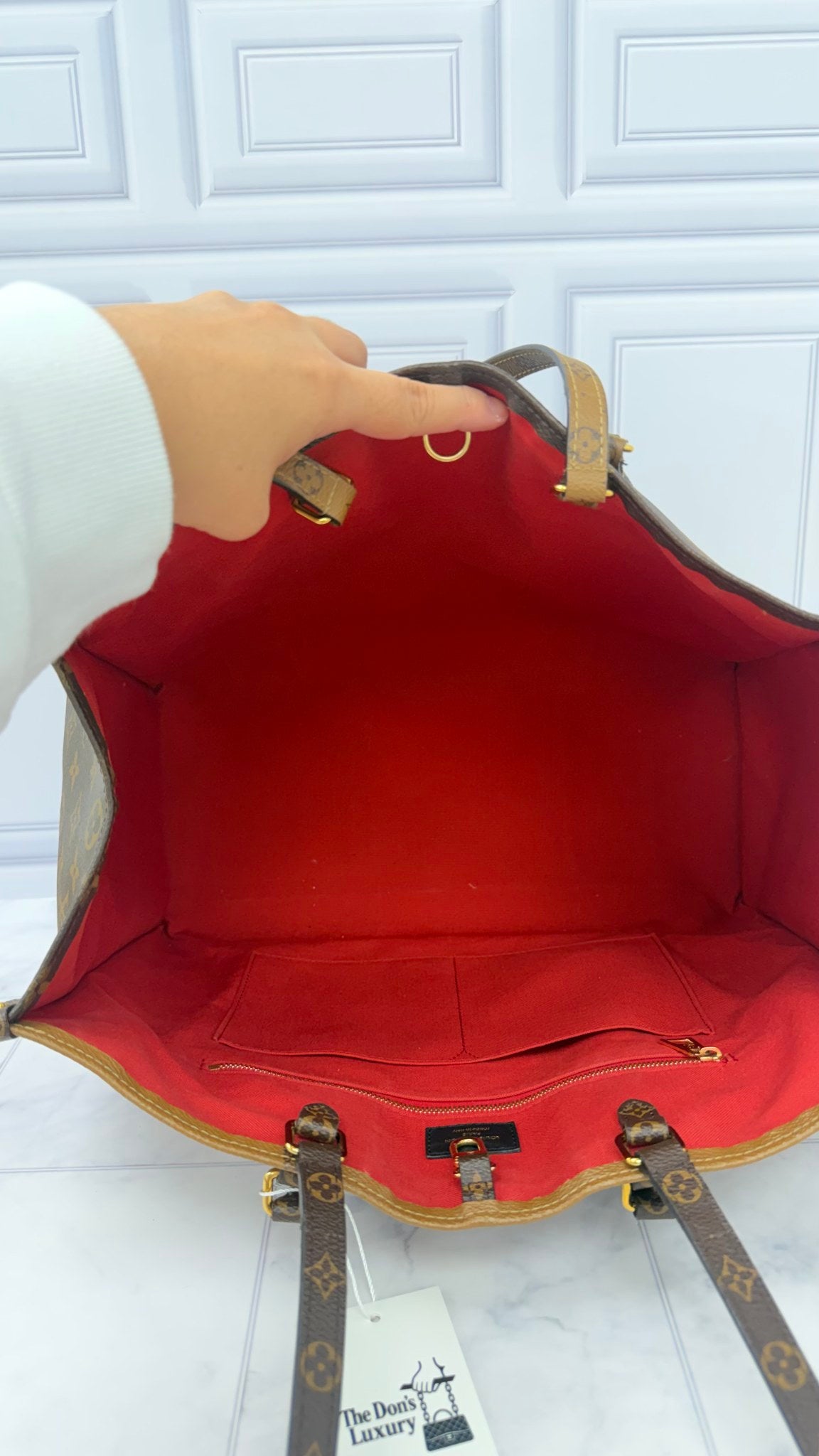 Louis Vuitton Reverse Monogram Giant On The Go GM Tote Bag