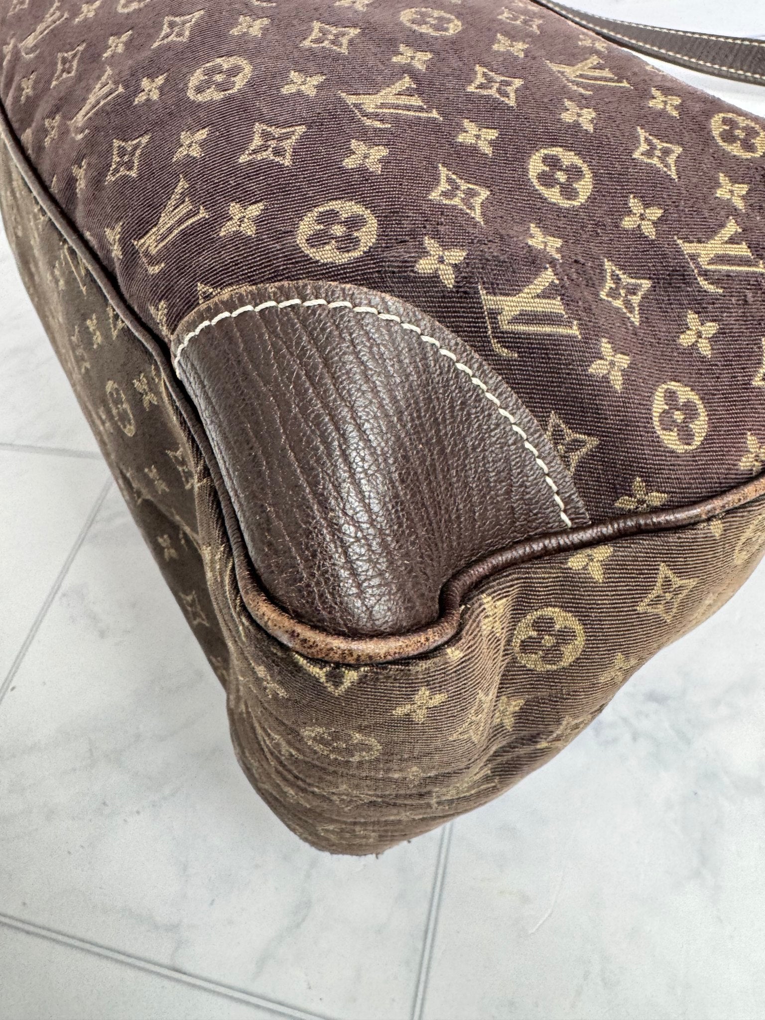 Louis Vuitton Mini Lin Canvas Boulogne Shoulder Bag
