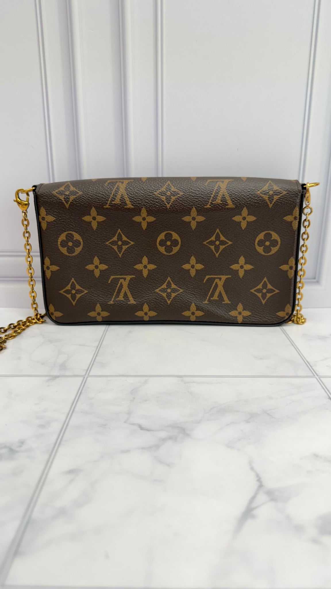 Louis Vuitton Monogram & Fuchsia Felicie Pochette