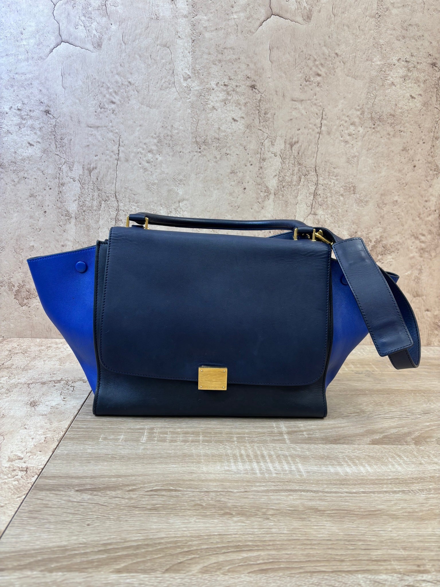 Celine Multicolor Trapeze Two Way Bag