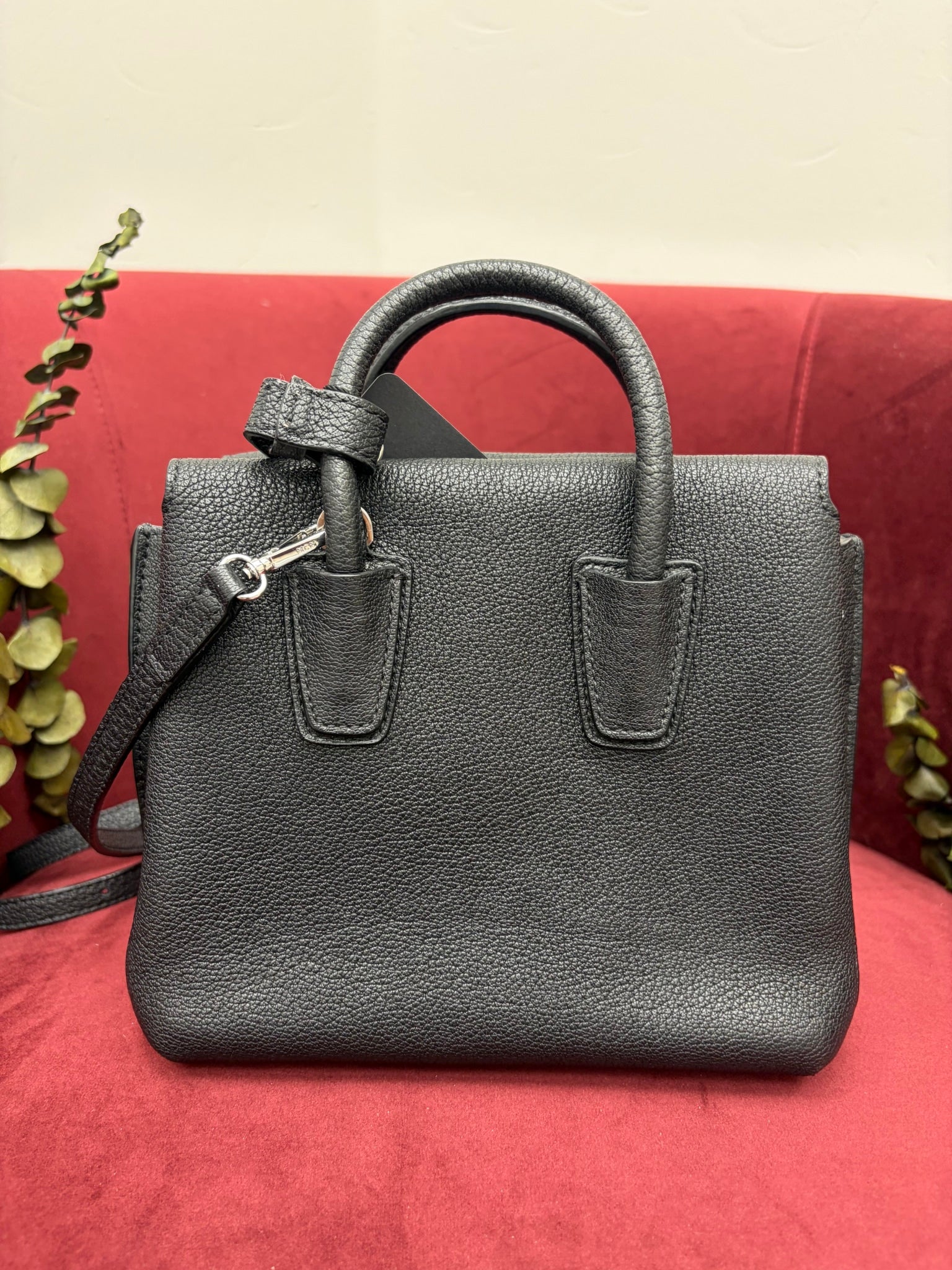 MCM Black Leather Studded Mini Milla Tote HandBag