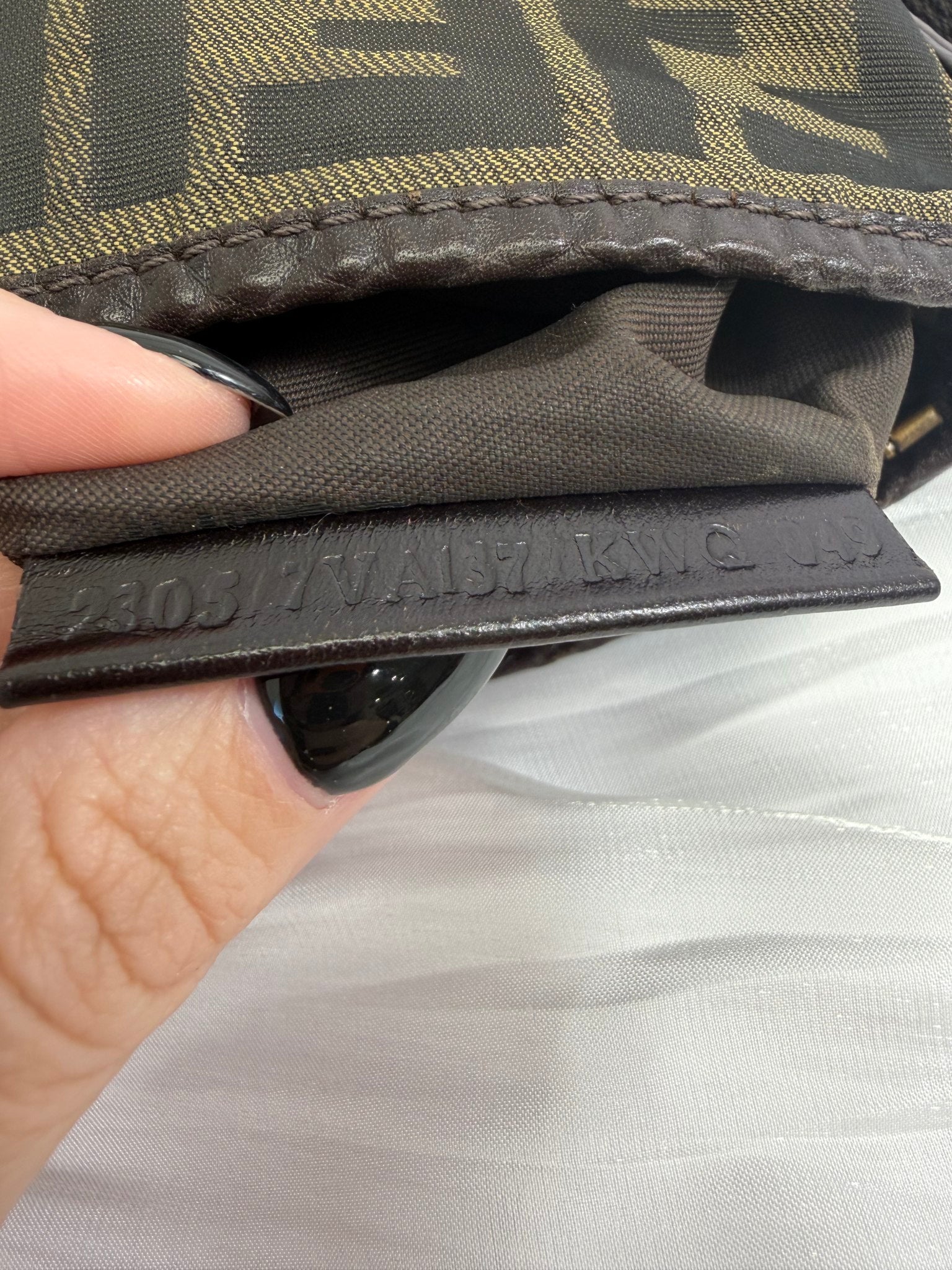 Fendi Brown Zucca Canvas Shoulder Bag