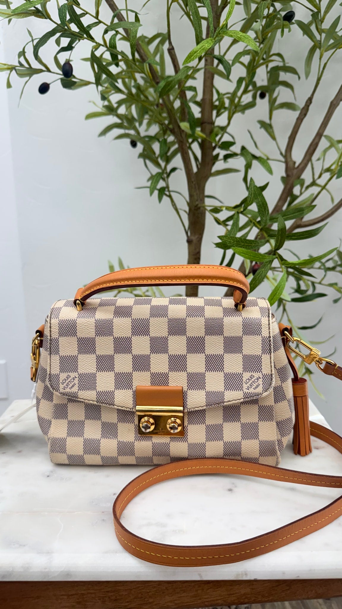 Louis Vuitton Damier Azur Croisette 2Way Bag