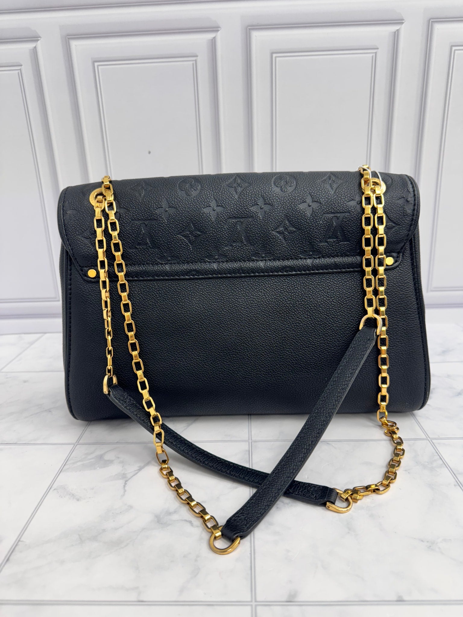 Louis Vuitton Black Empreinte Saint Germain MM