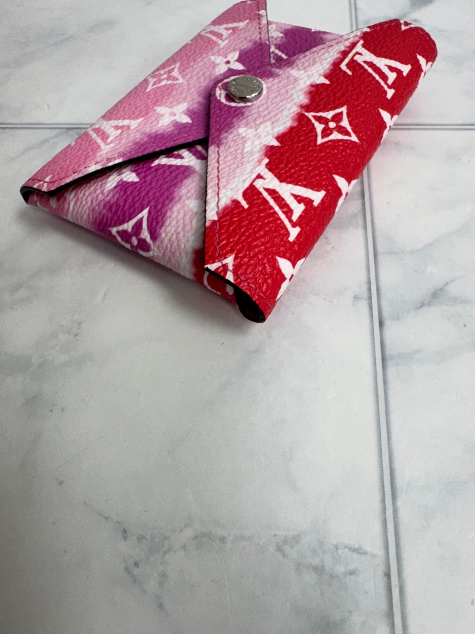 Louis Vuitton Red Monogram Escale Small Kirigami Pochette