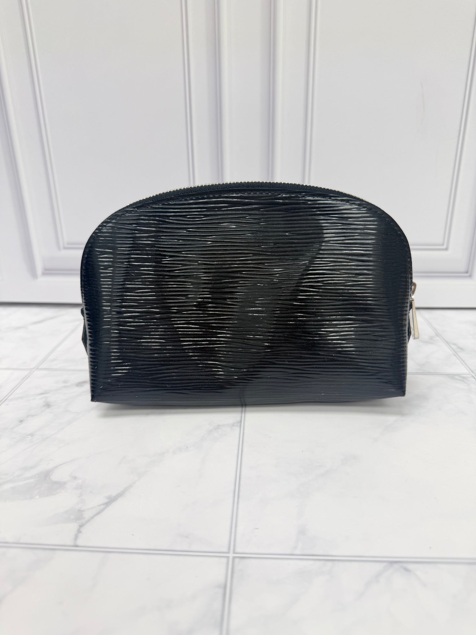 Louis Vuitton Black Epi Leather Cosmetic Pouch