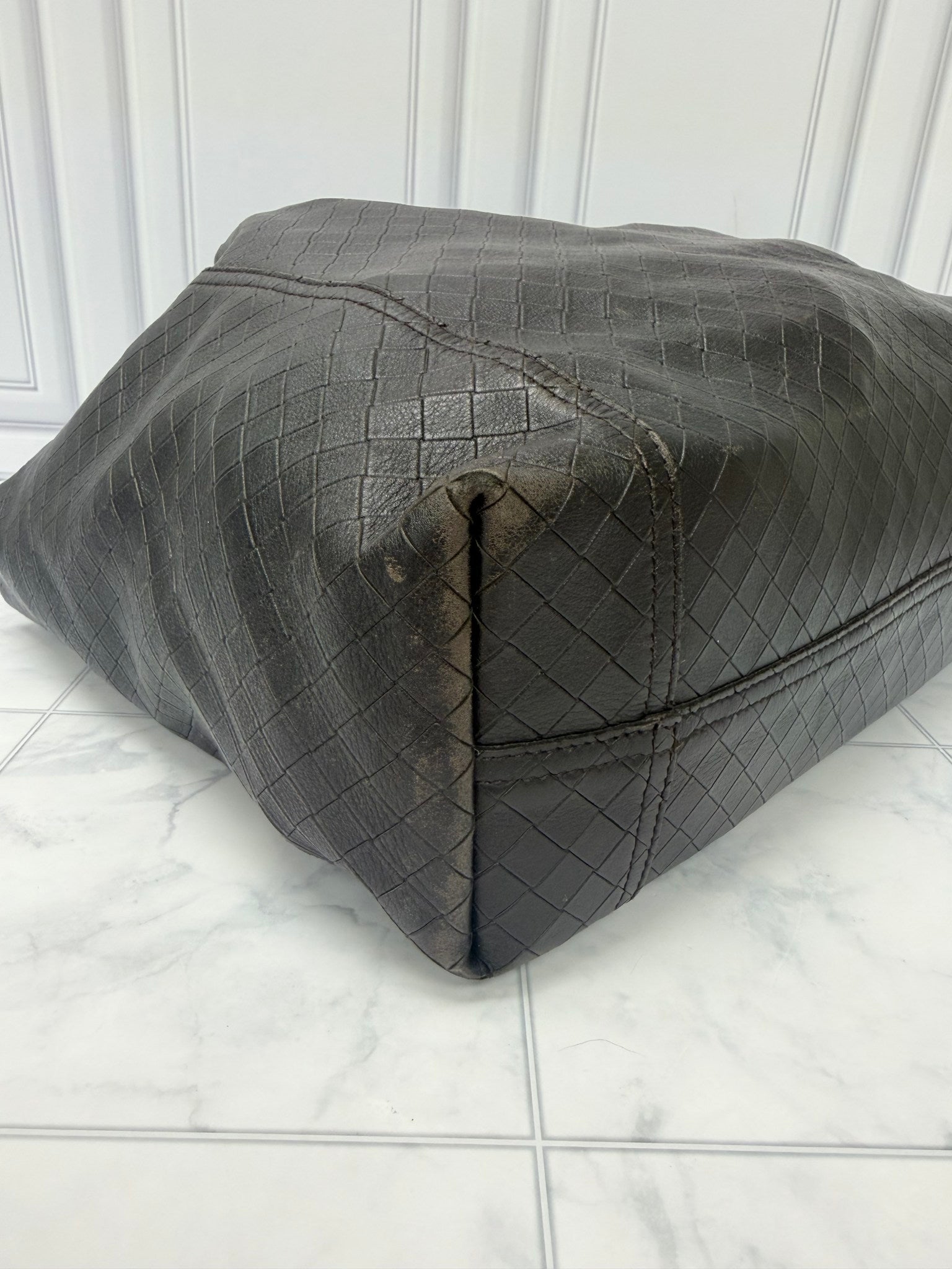 Bottega Veneta Brown Intrecciato Leather Mirage Tote Bag