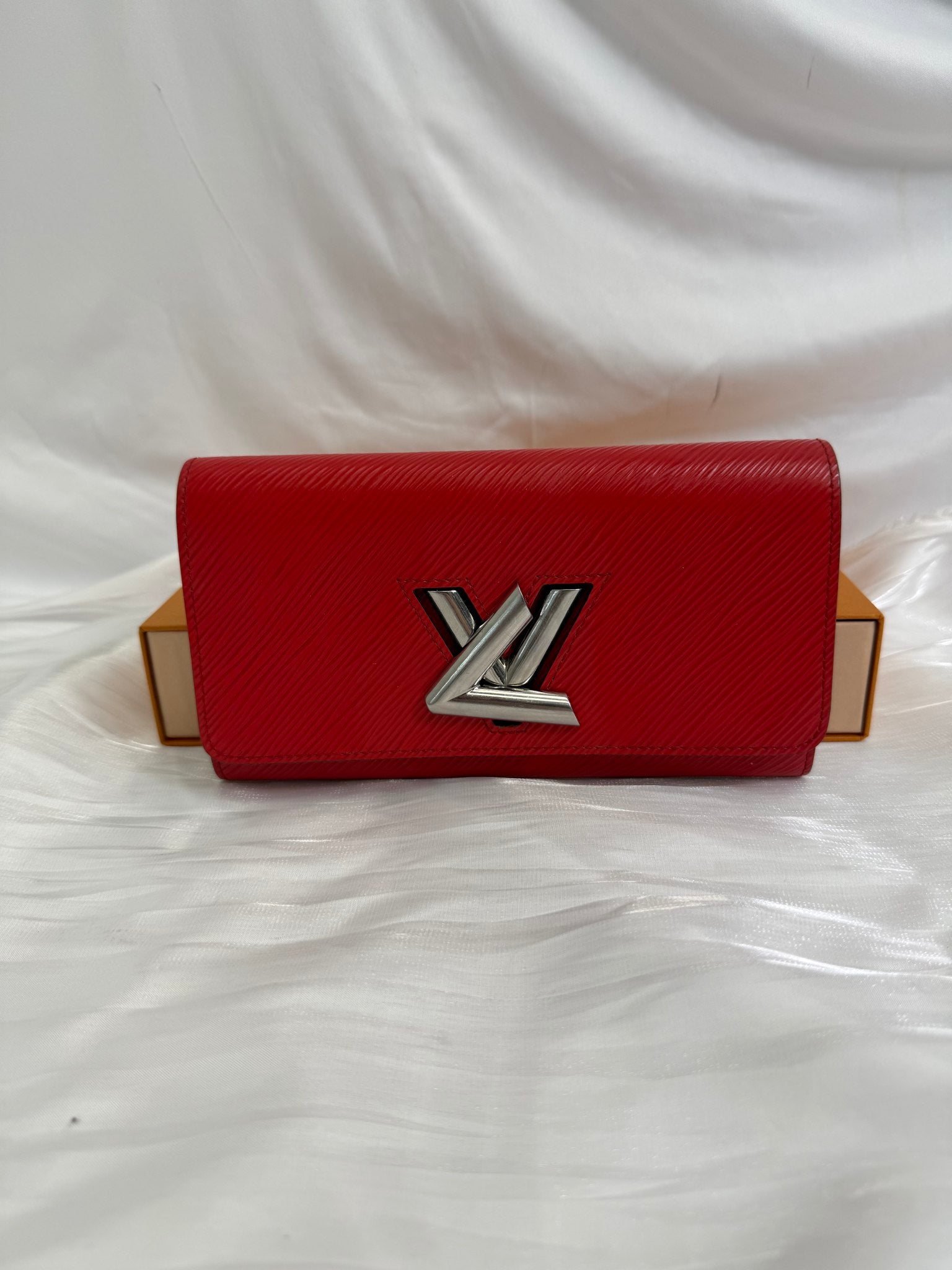 Louis Vuitton Red Epi Twist Wallet