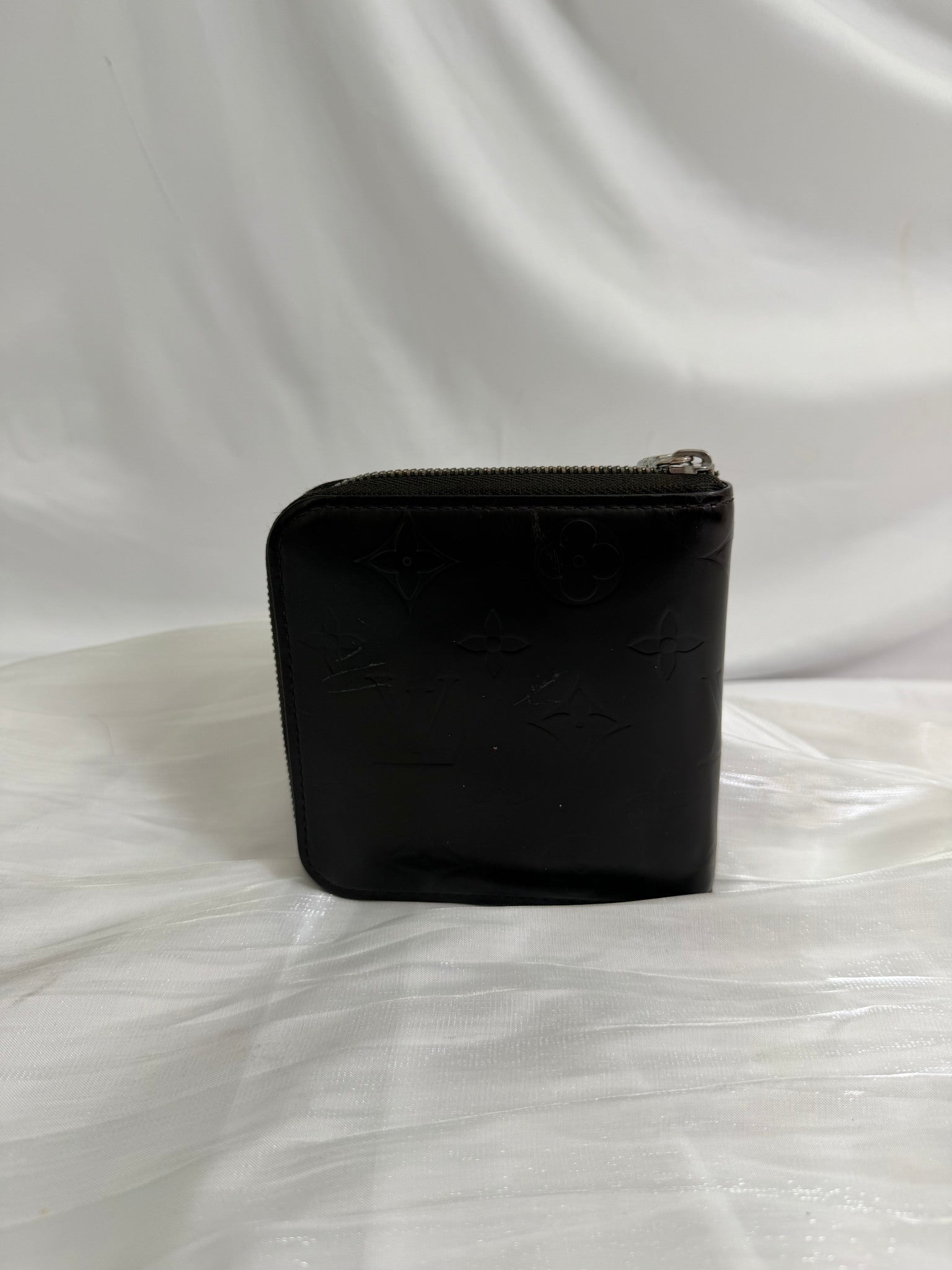 Louis Vuitton Dark Brown Matte Vernis Zippy Compact Wallet