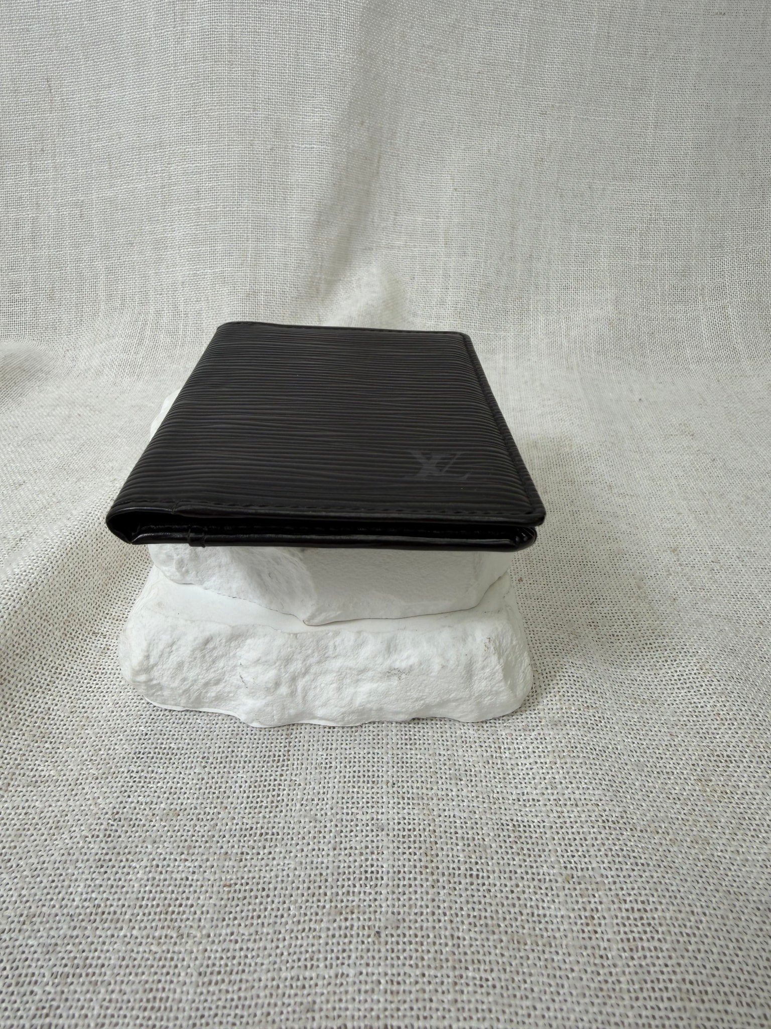 Louis Vuitton Black Epi Leather Card Case
