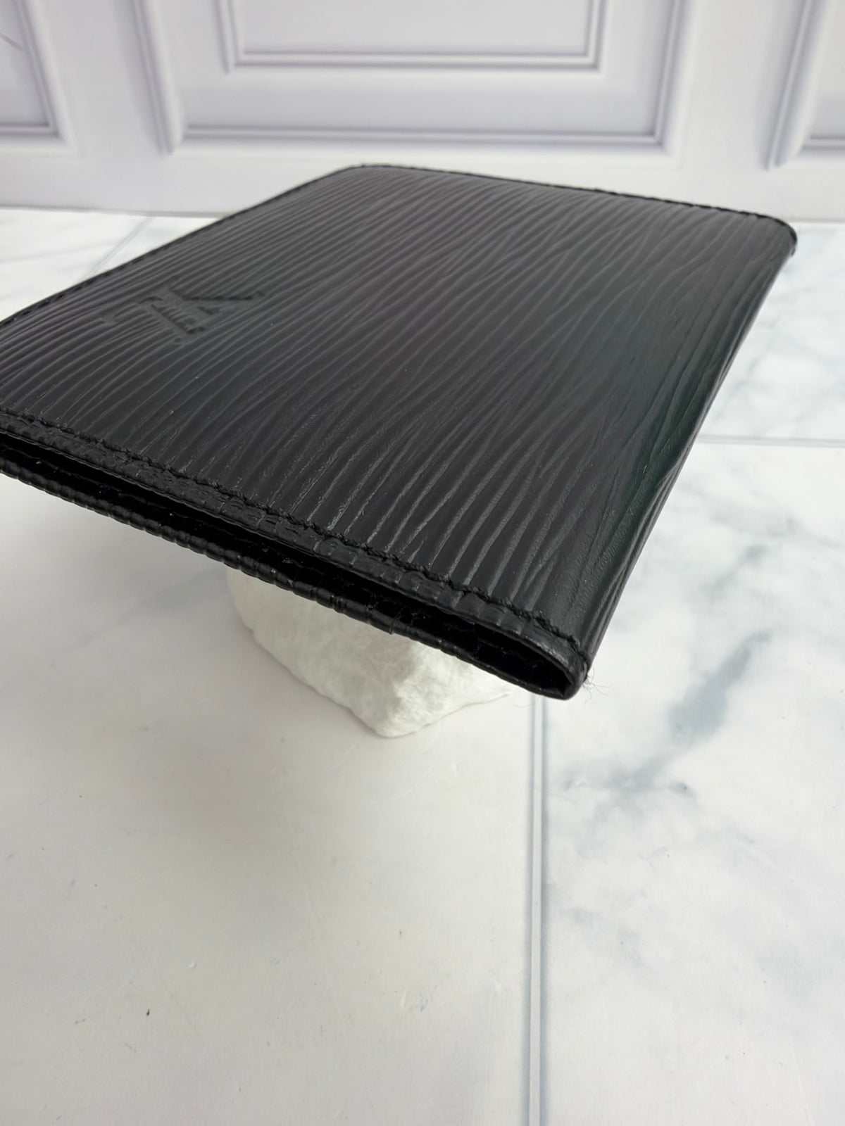 Louis Vuitton Black Epi Leather Card Case