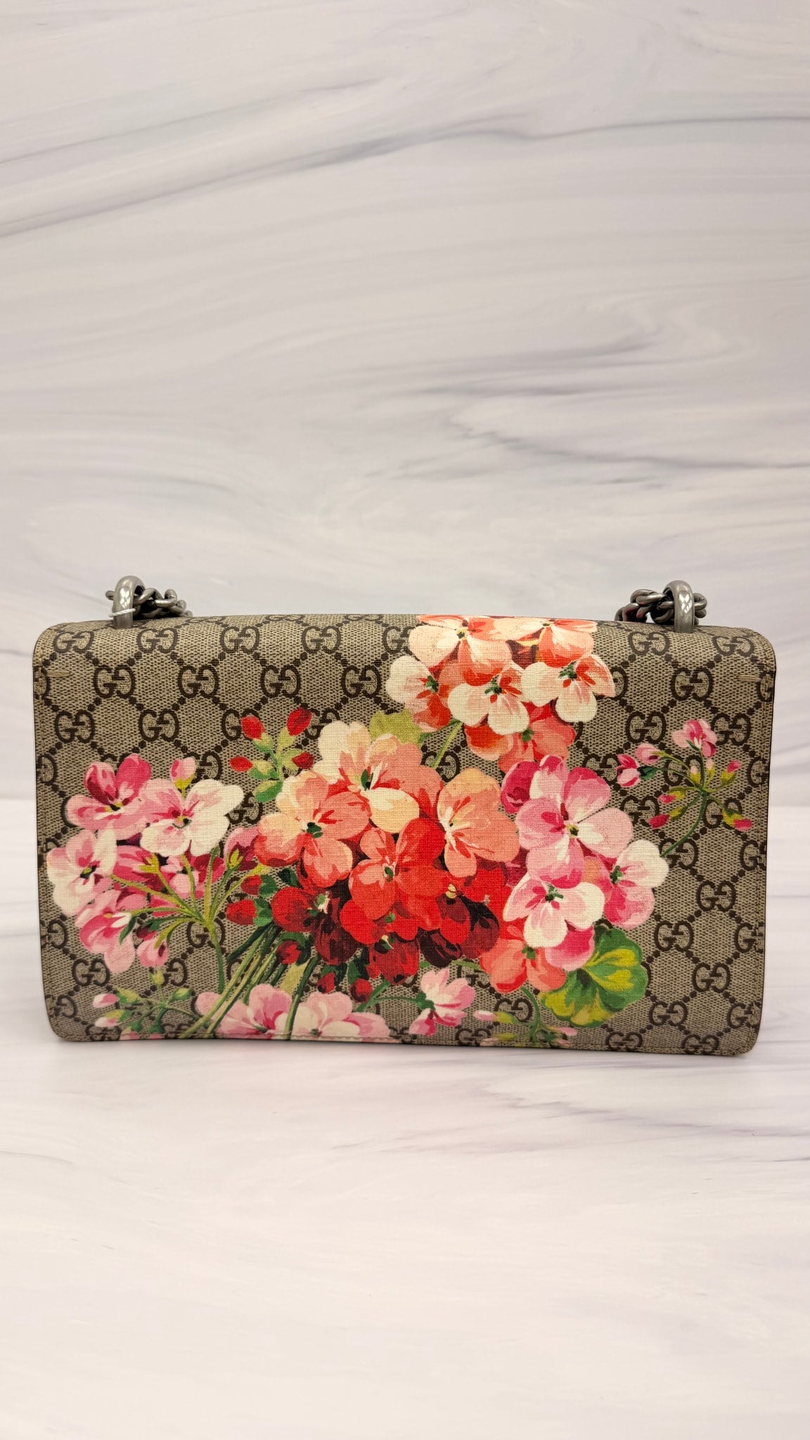 Gucci GG Supreme Blooms Dionysus Small Shoulder Bag