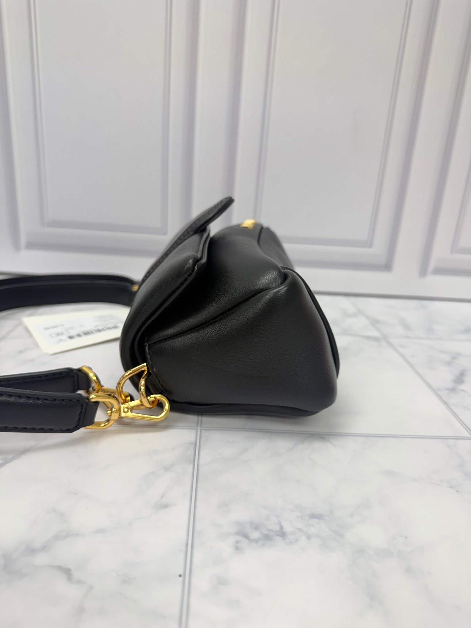 BRAND NEW - Jacquemus Black Lambskin Leather Le Petit Bambimou Bag