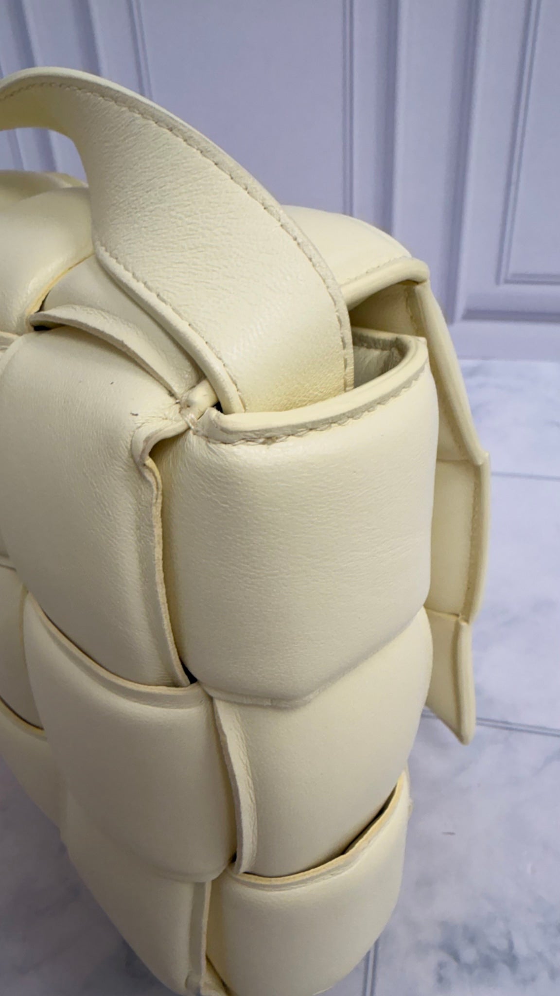 Bottega Veneta Washed Zest Medium Padded Cassette Bag