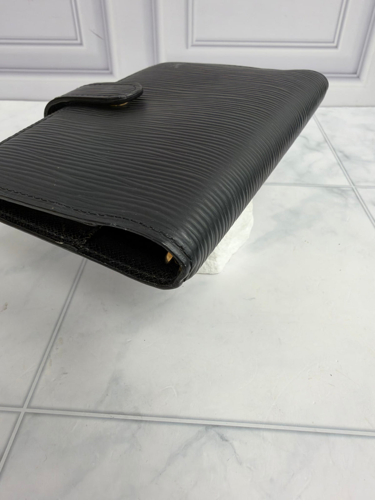 Louis Vuitton Black Epi Leather Agenda PM