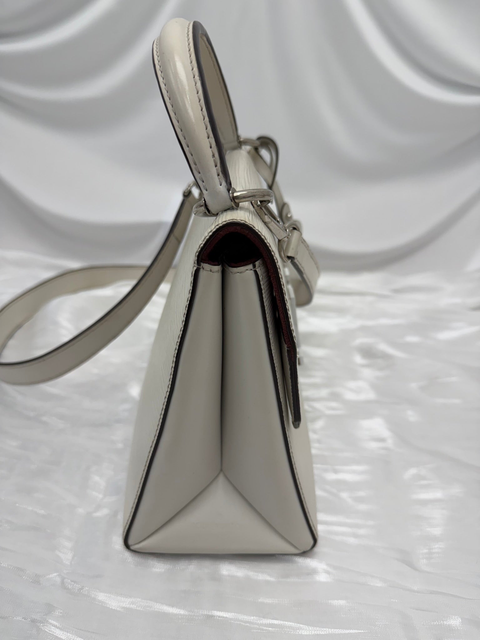 Louis Vuitton White Epi Grenelle MM 2way Bag