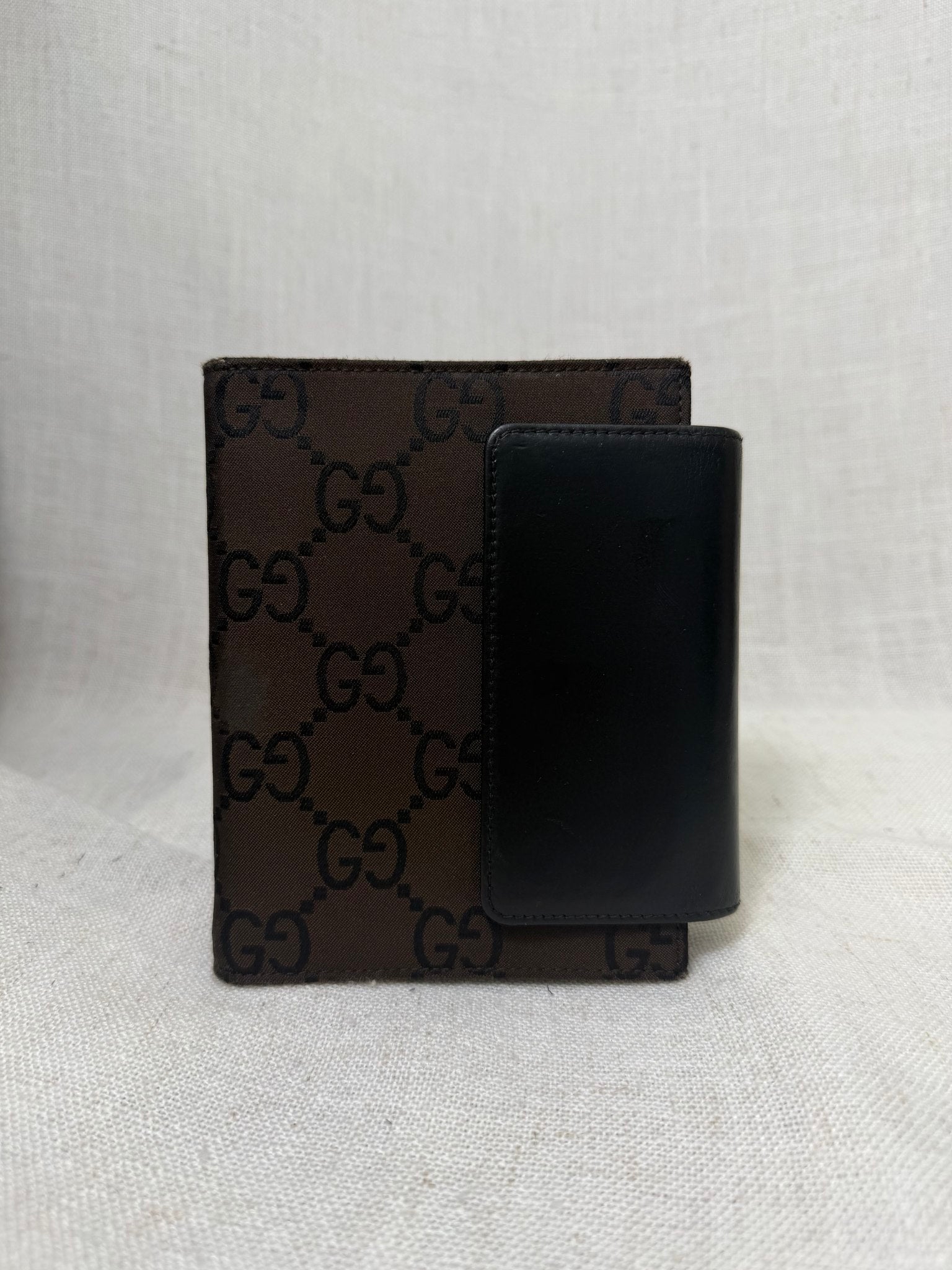 Gucci Brown Canvas Agenda Cover