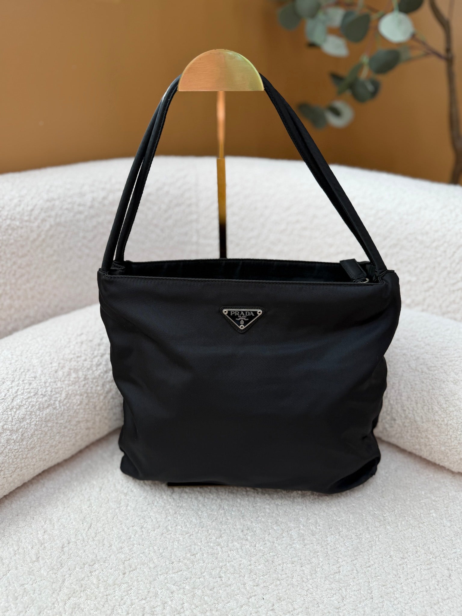 Prada Black Nylon Shoulder Bag