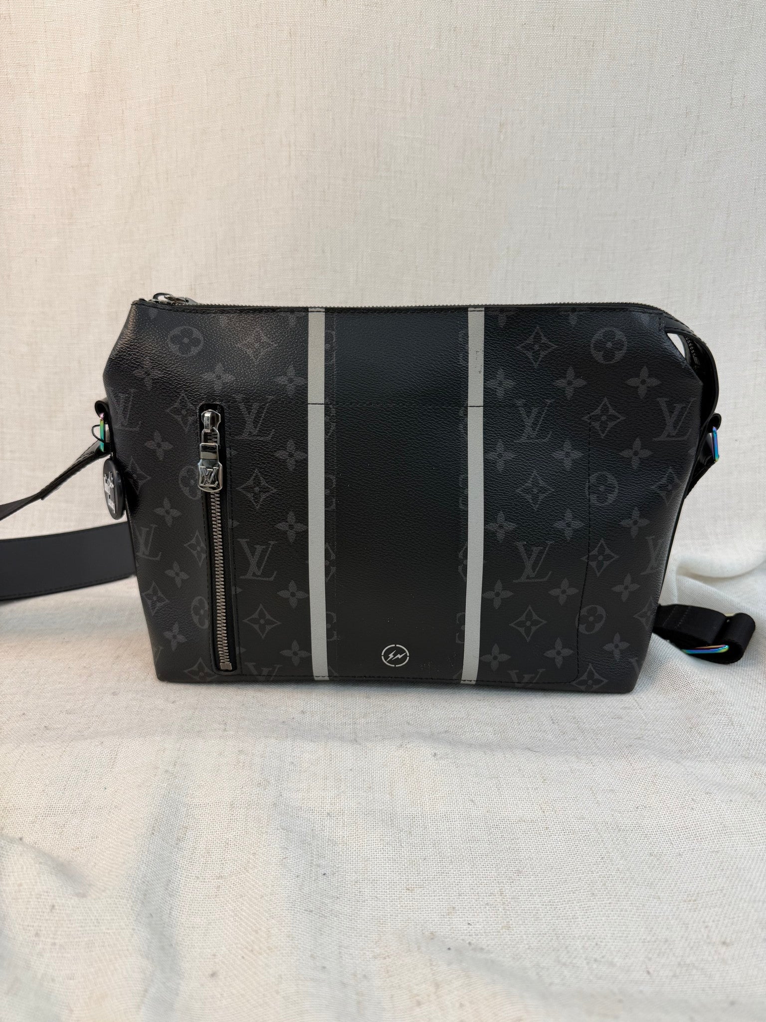 Louis Vuitton Monogram Eclipse Fragment Apollo Messenger Bag