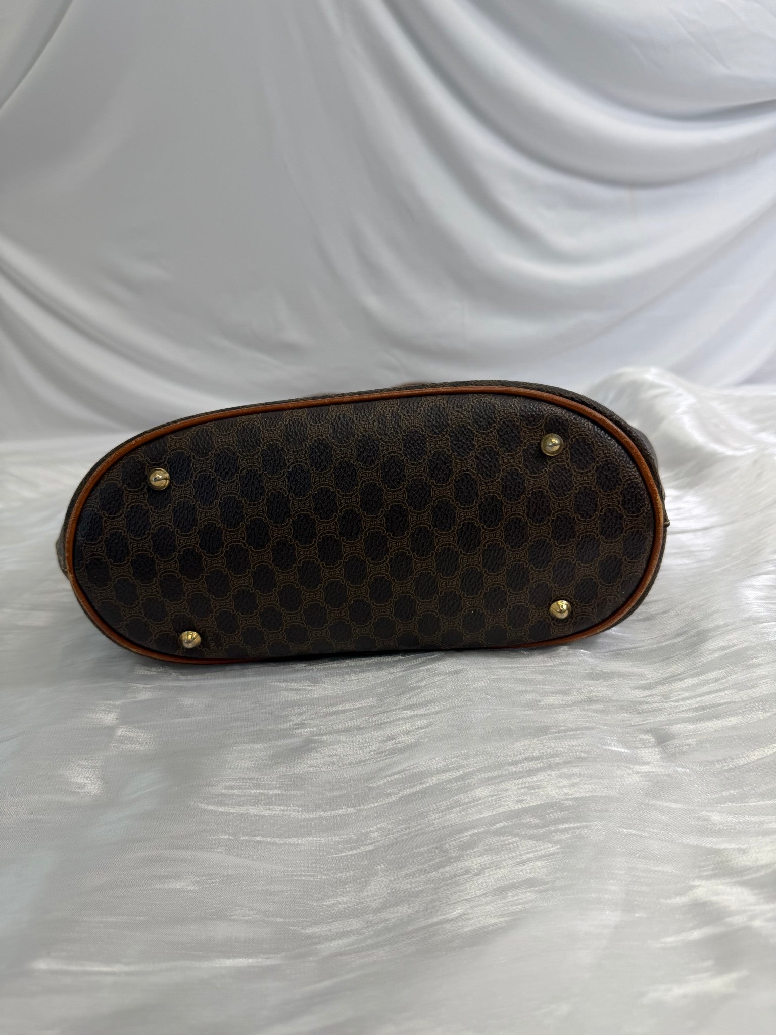 Celine Brown Macadam Bucket Bag